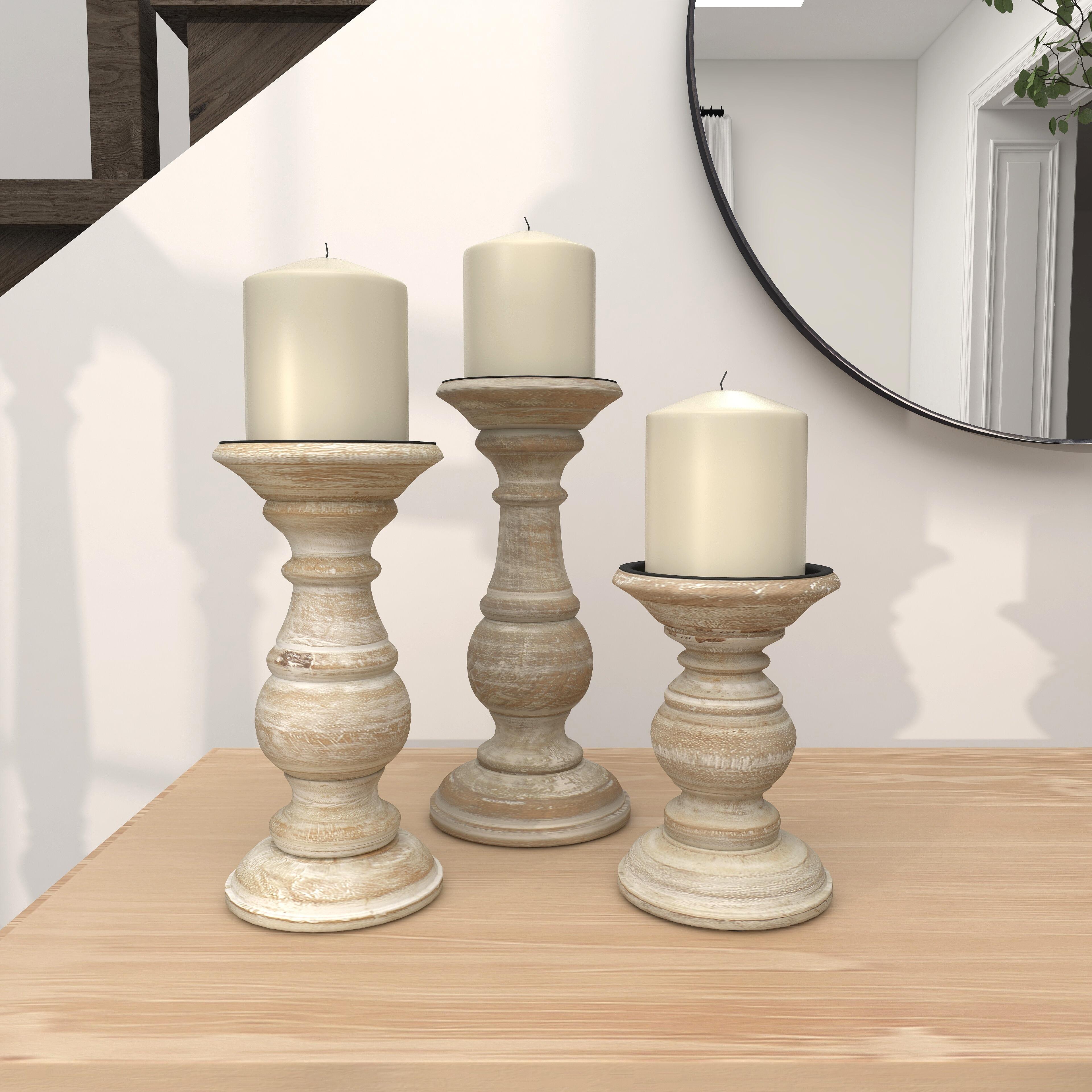 Bayberry Lane Solid Candle Holder (Set Of 3), , large
