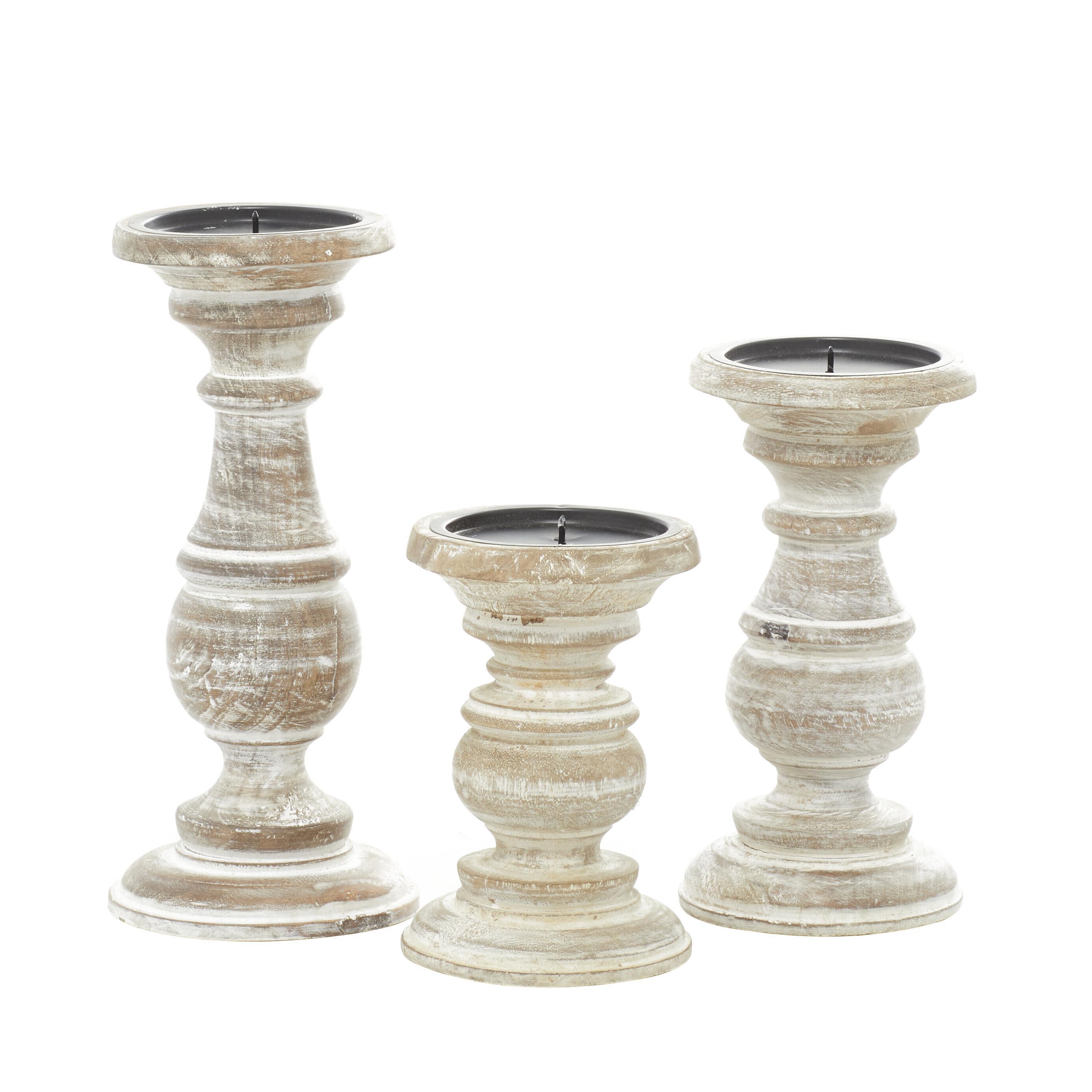Bayberry Lane Solid Candle Holder (Set Of 3), , large