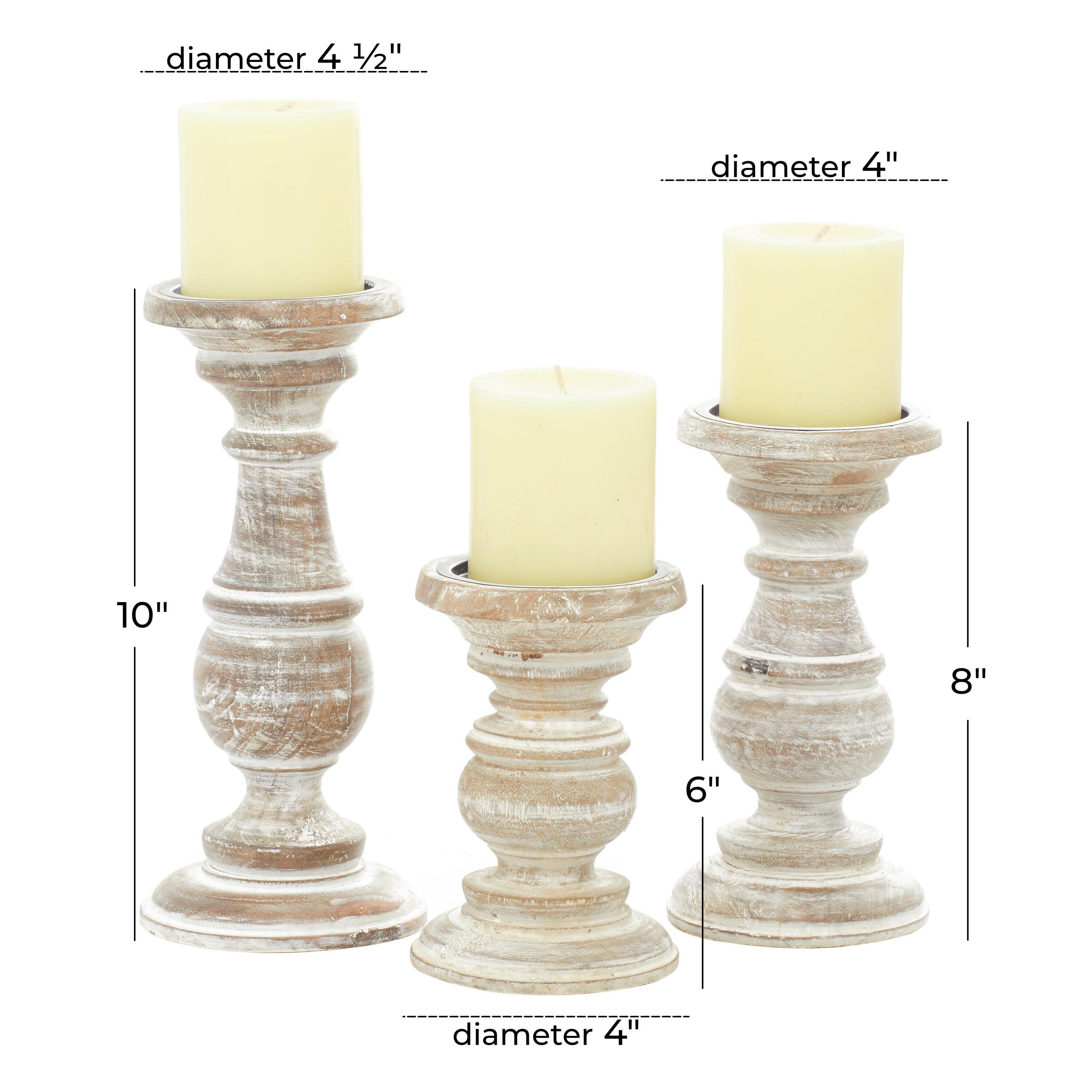 Bayberry Lane Solid Candle Holder (Set Of 3), , large