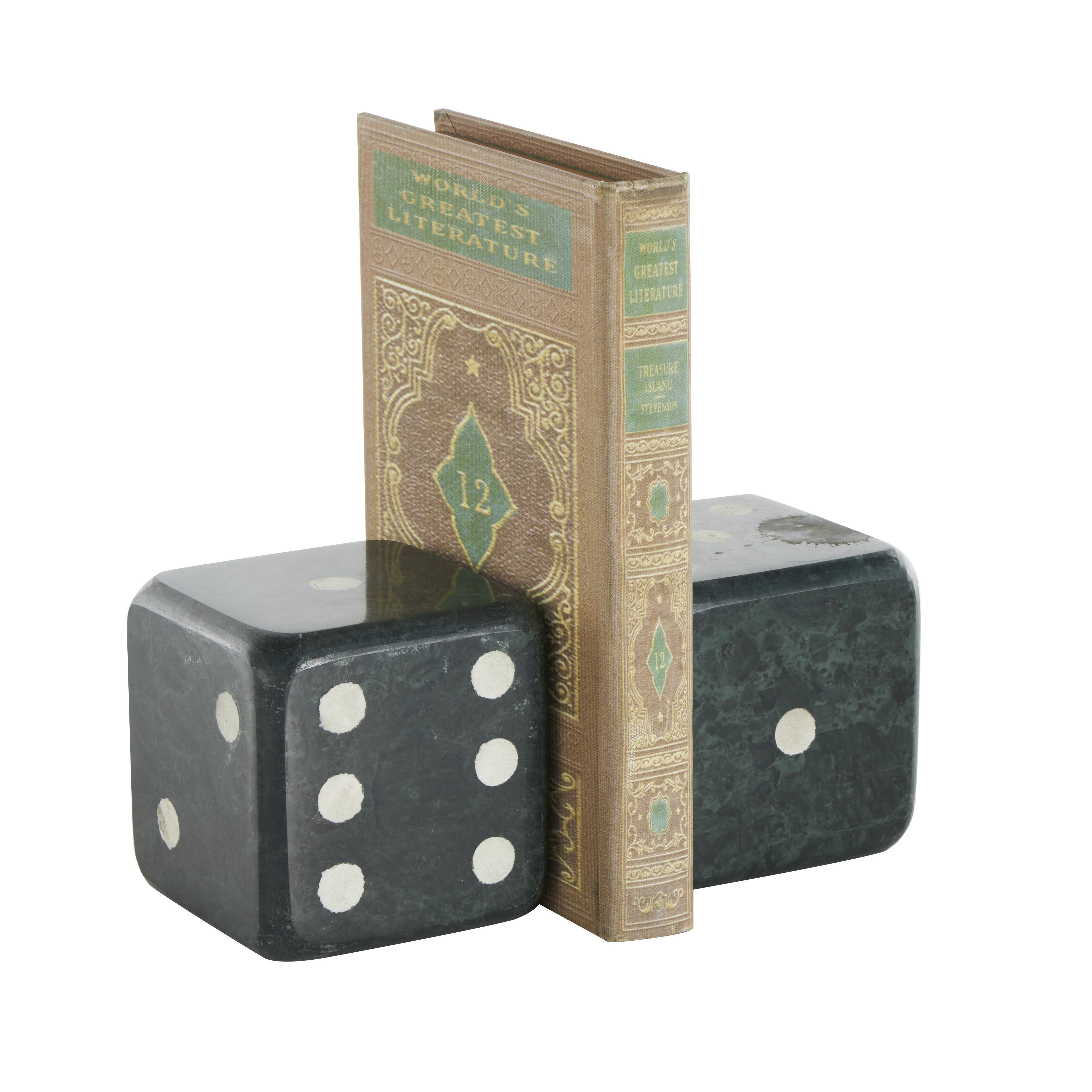 Bayberry Lane Dice Decorative Bookend (Set Of 2), , large