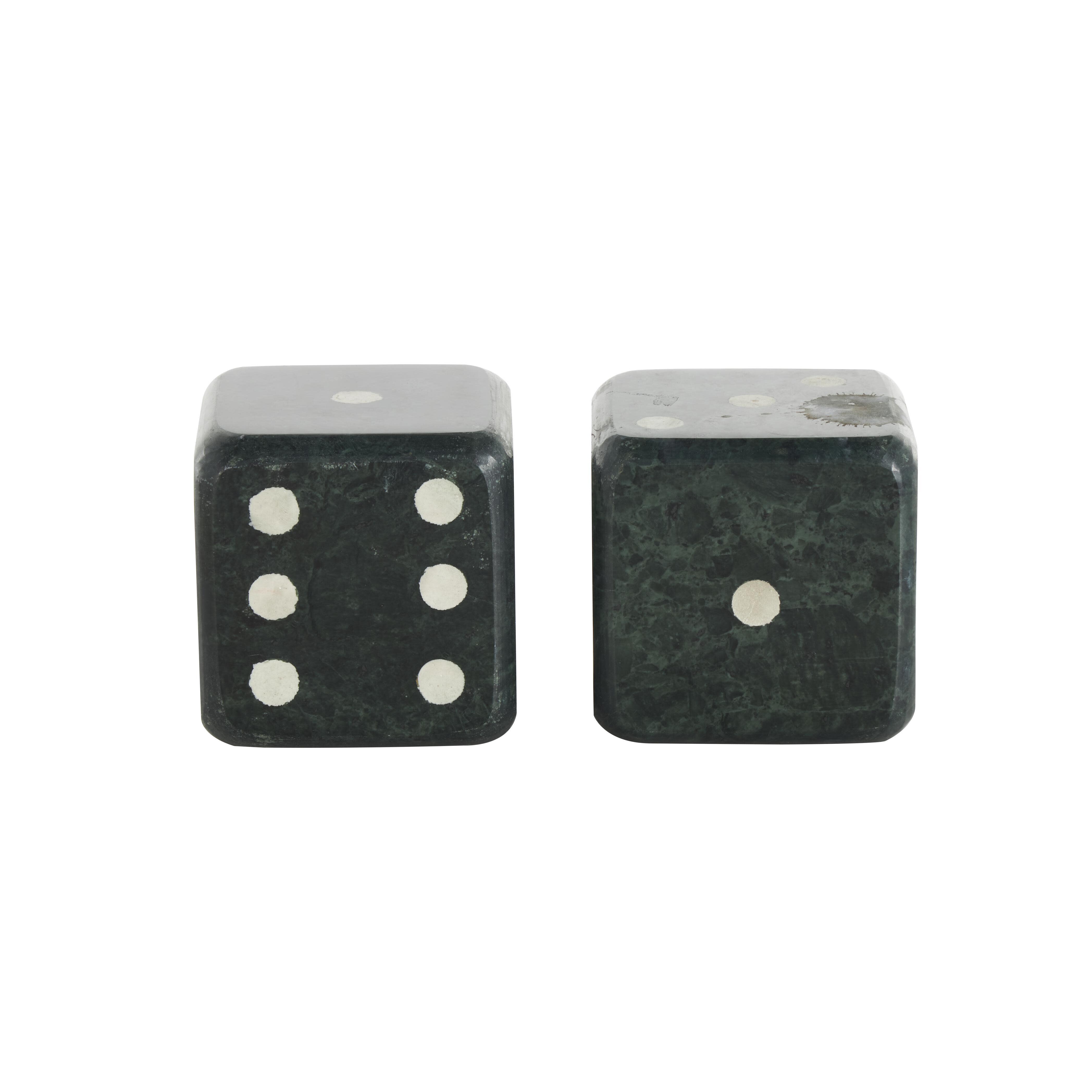 Bayberry Lane Dice Decorative Bookend (Set Of 2), , large