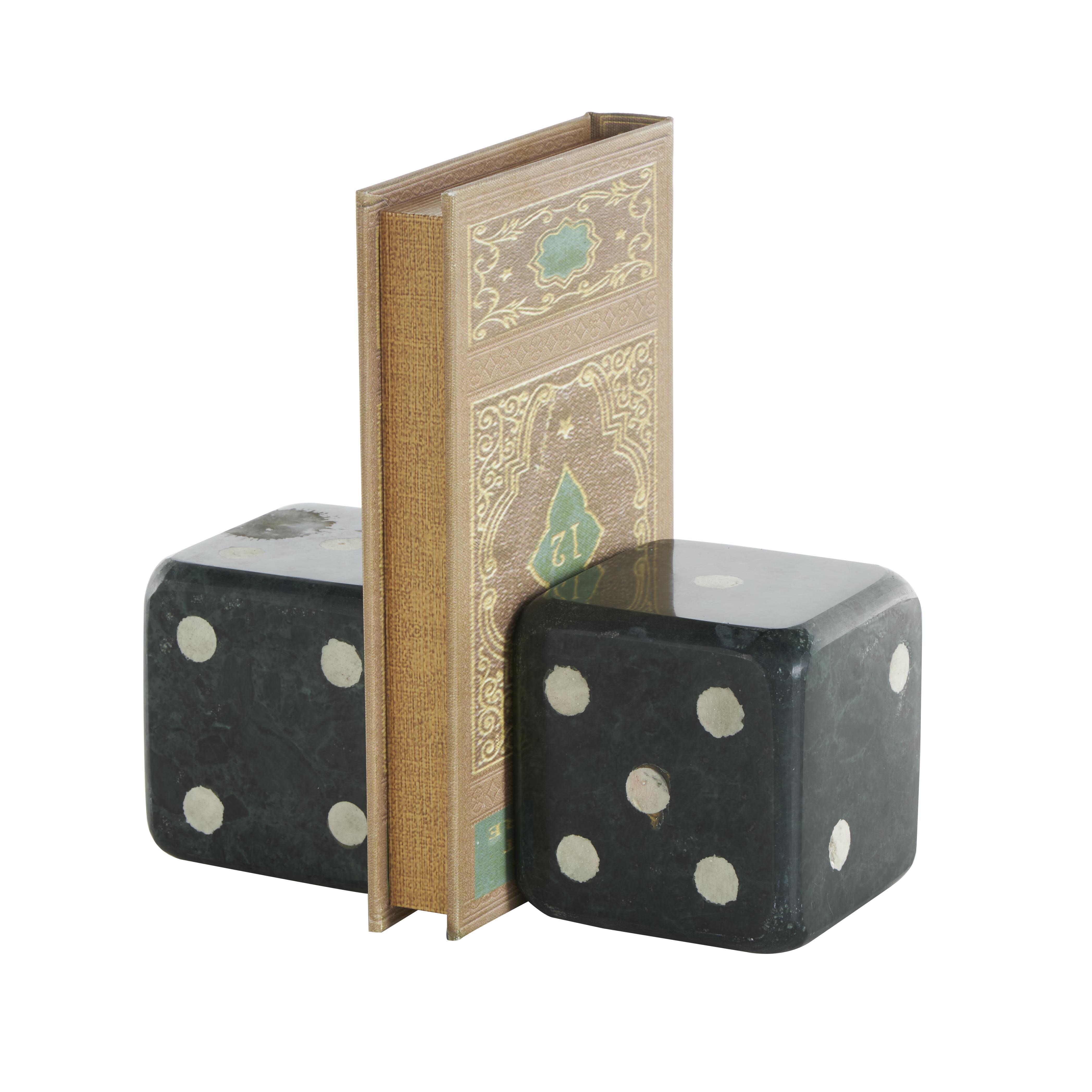 Bayberry Lane Dice Decorative Bookend (Set Of 2), , large