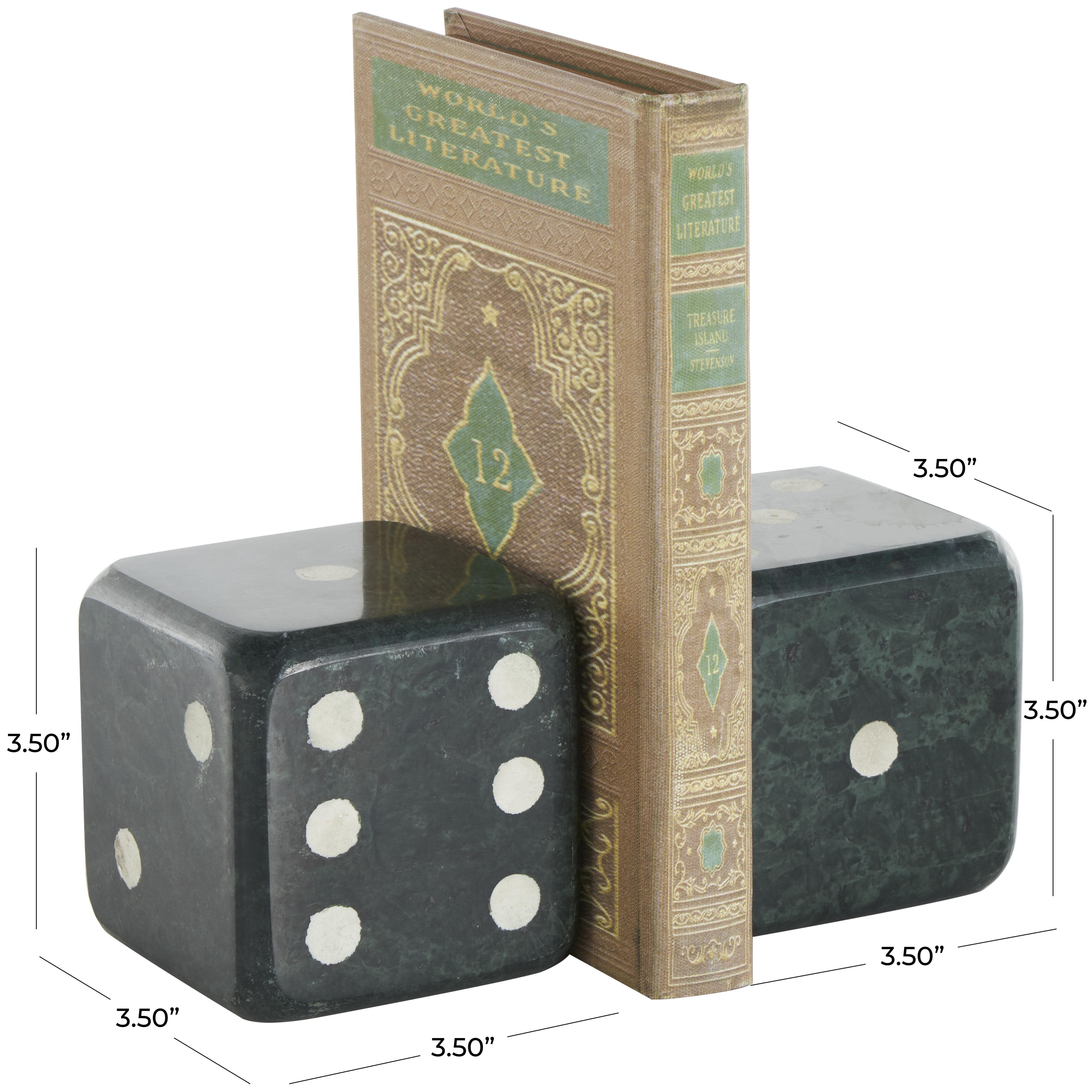 Bayberry Lane Dice Decorative Bookend (Set Of 2), , large