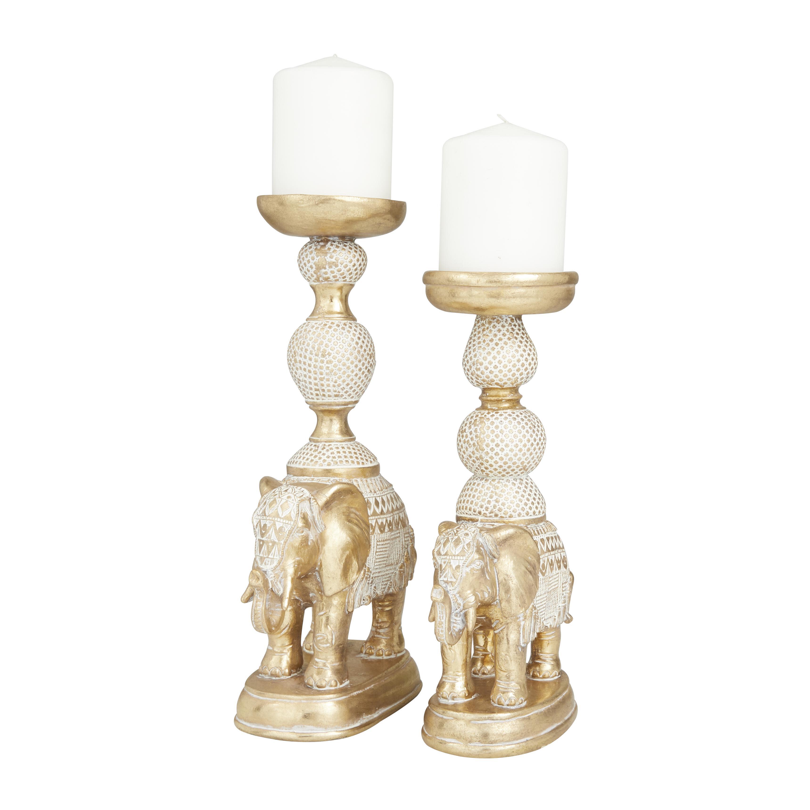 Bayberry Lane Elephant Crafted Decorative Candle Holder, , large