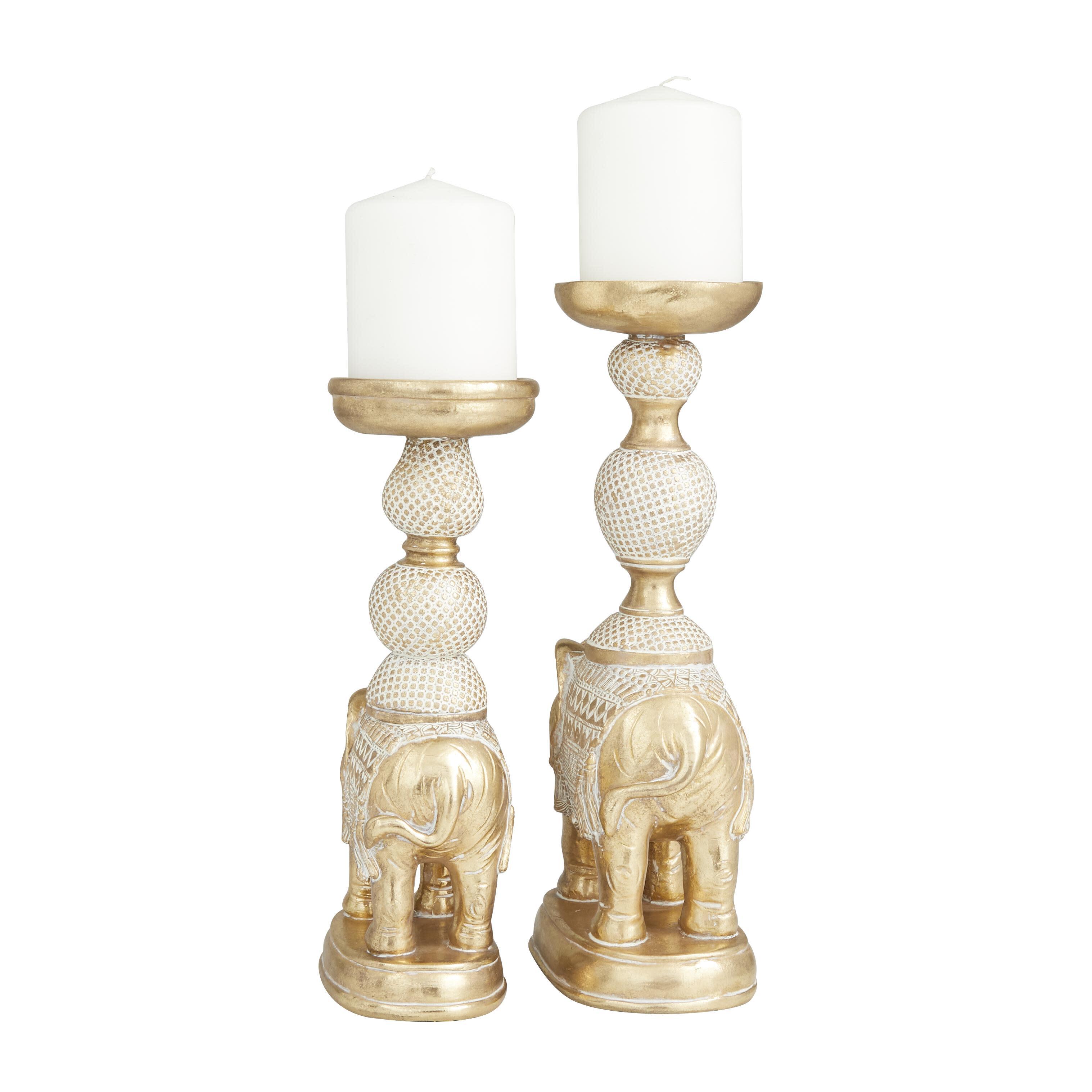 Bayberry Lane Elephant Crafted Decorative Candle Holder, , large
