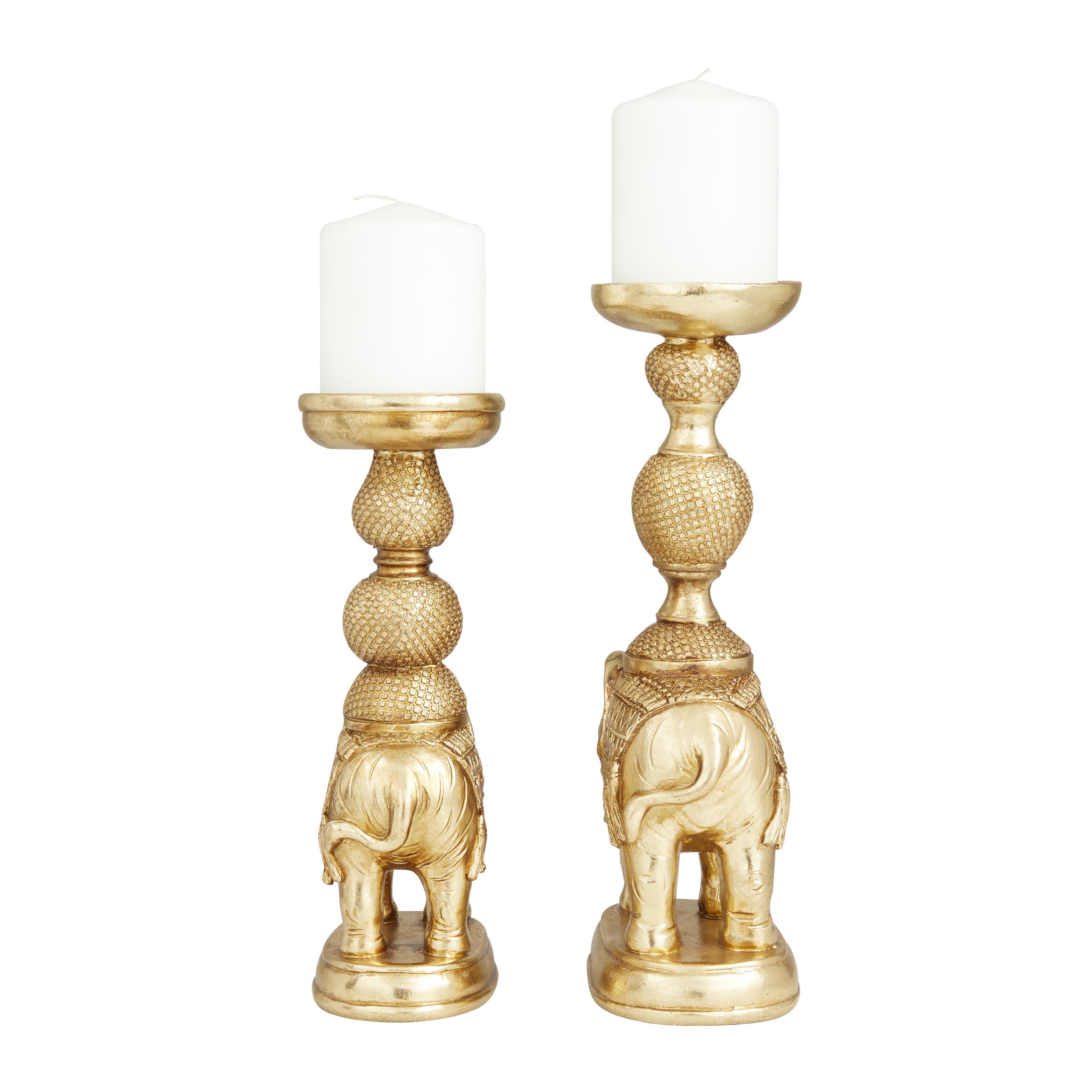 Bayberry Lane Elephant Decorative Candle Holder (Set Of 2), , large
