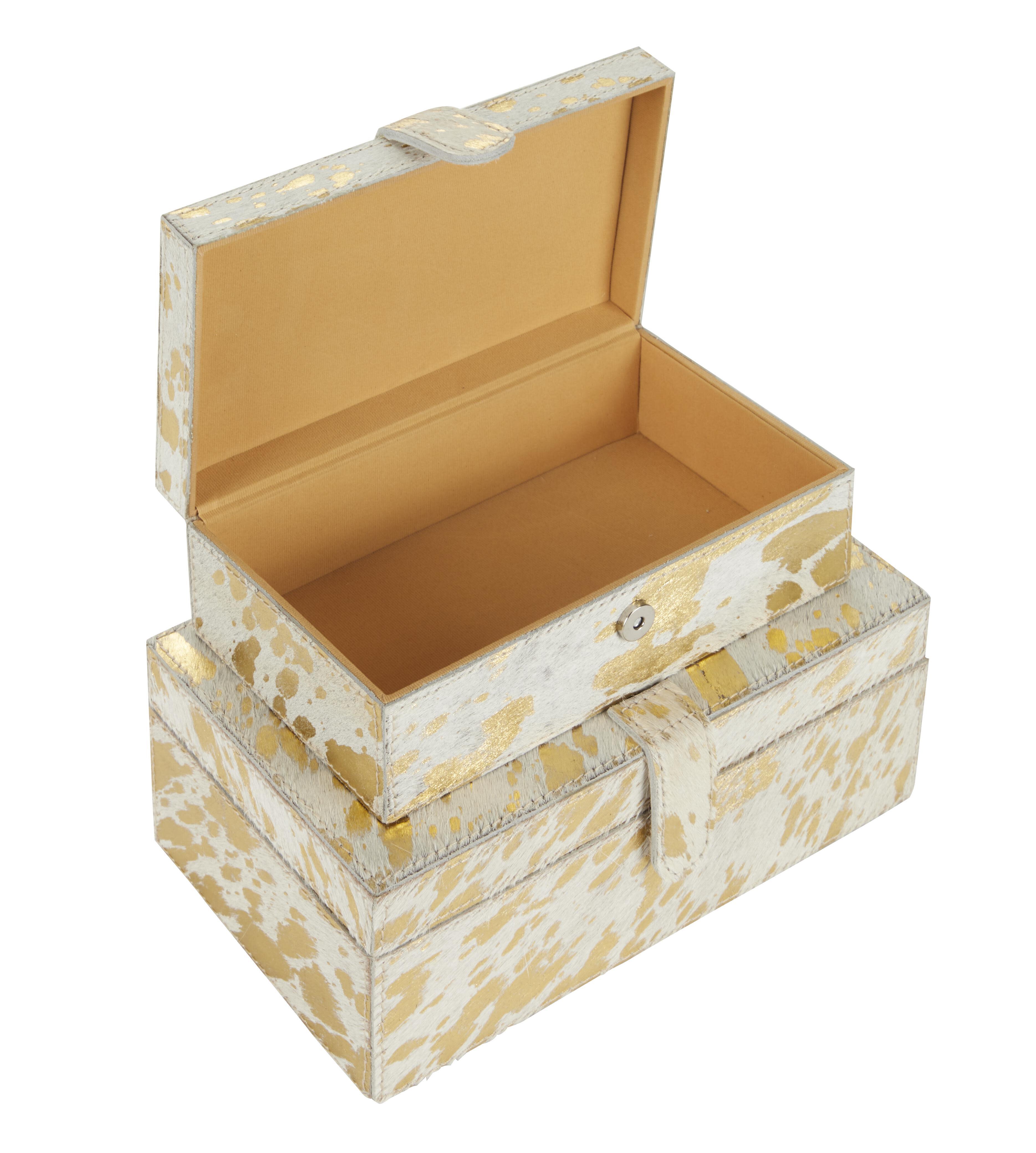 Bayberry Lane Animal Print Decorative Box (Set Of 2), , large