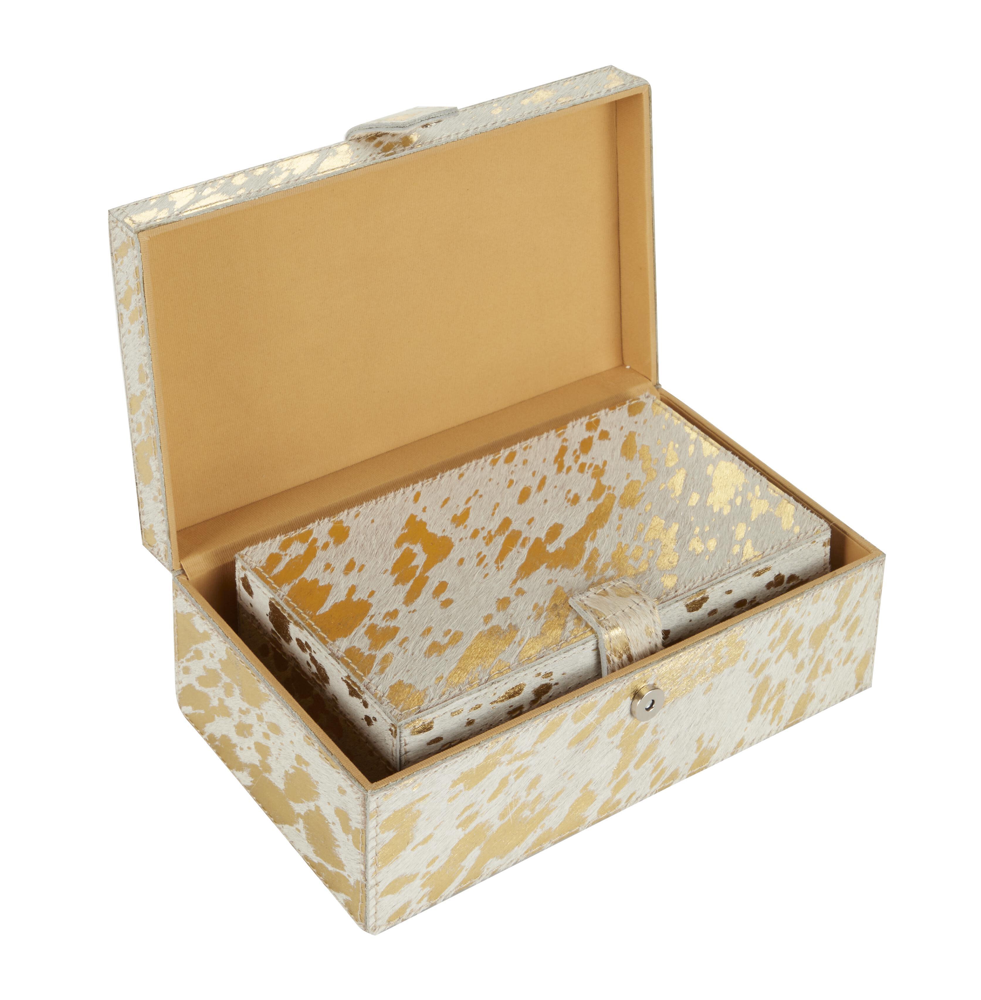 Bayberry Lane Animal Print Decorative Box (Set Of 2), , large