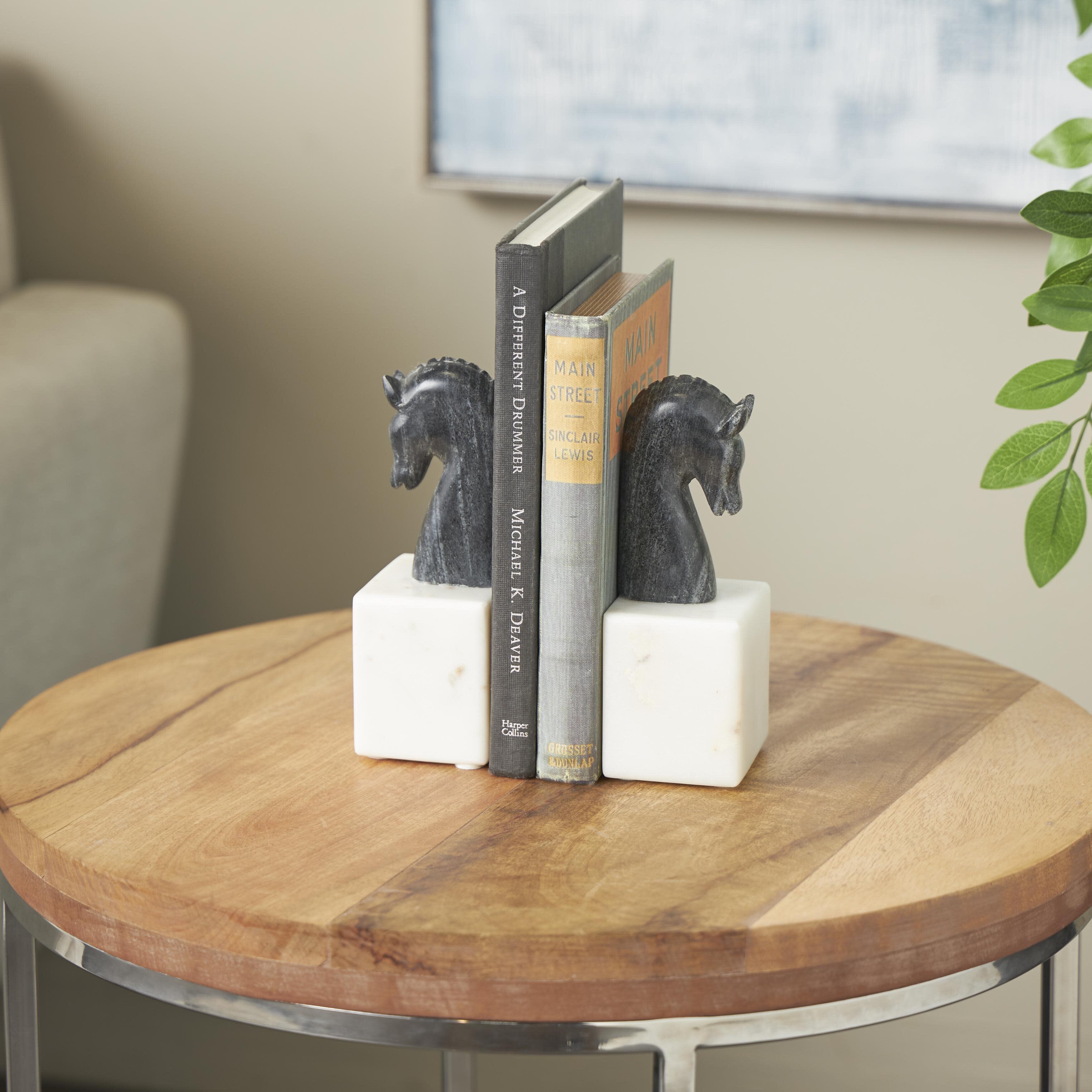 Bayberry Lane Horse Distressed Decorative Bookend (Set Of 2), , rollover