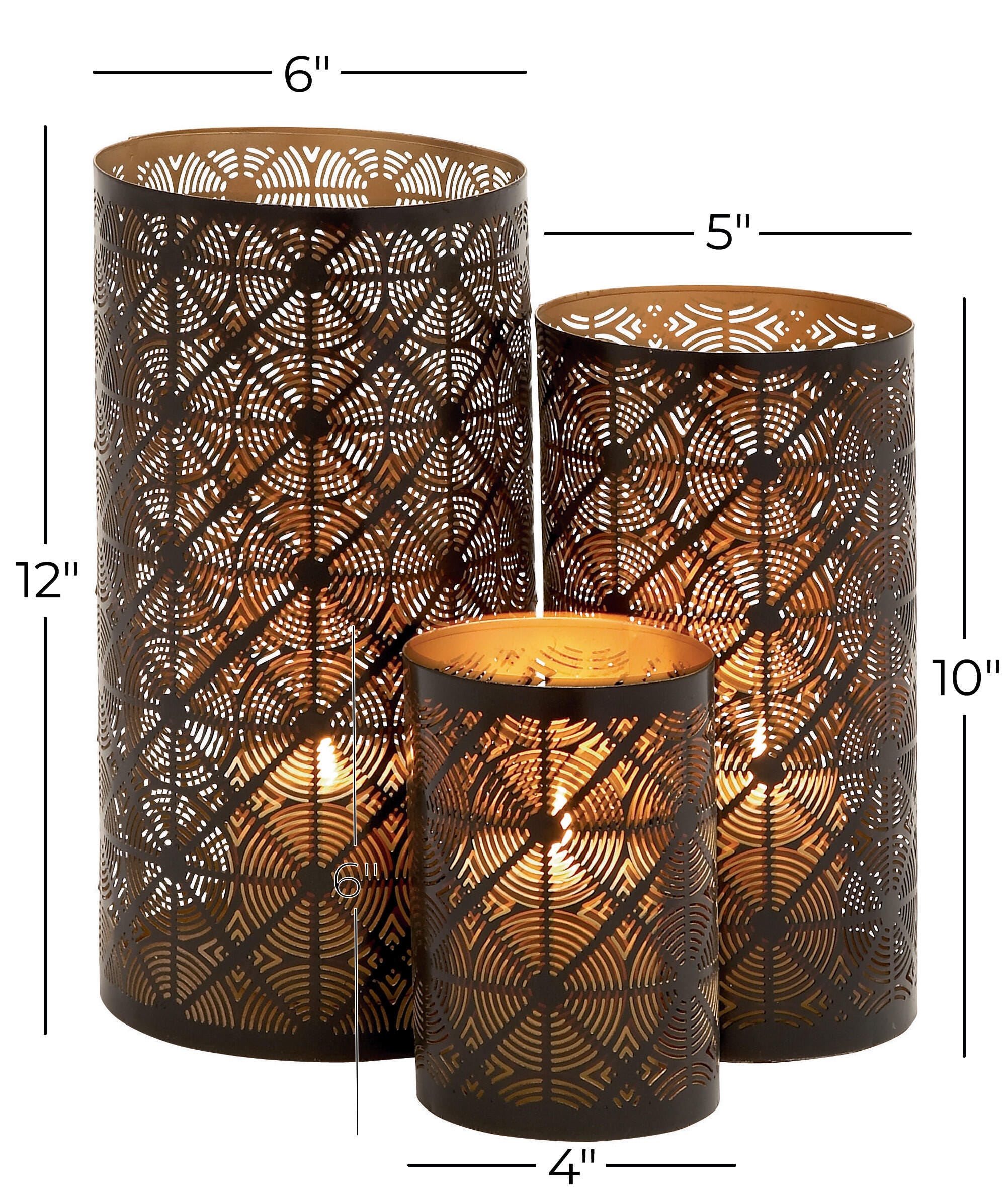 Bayberry Lane Indoor/Outdoor Candle Holder (Set Of 3), , large