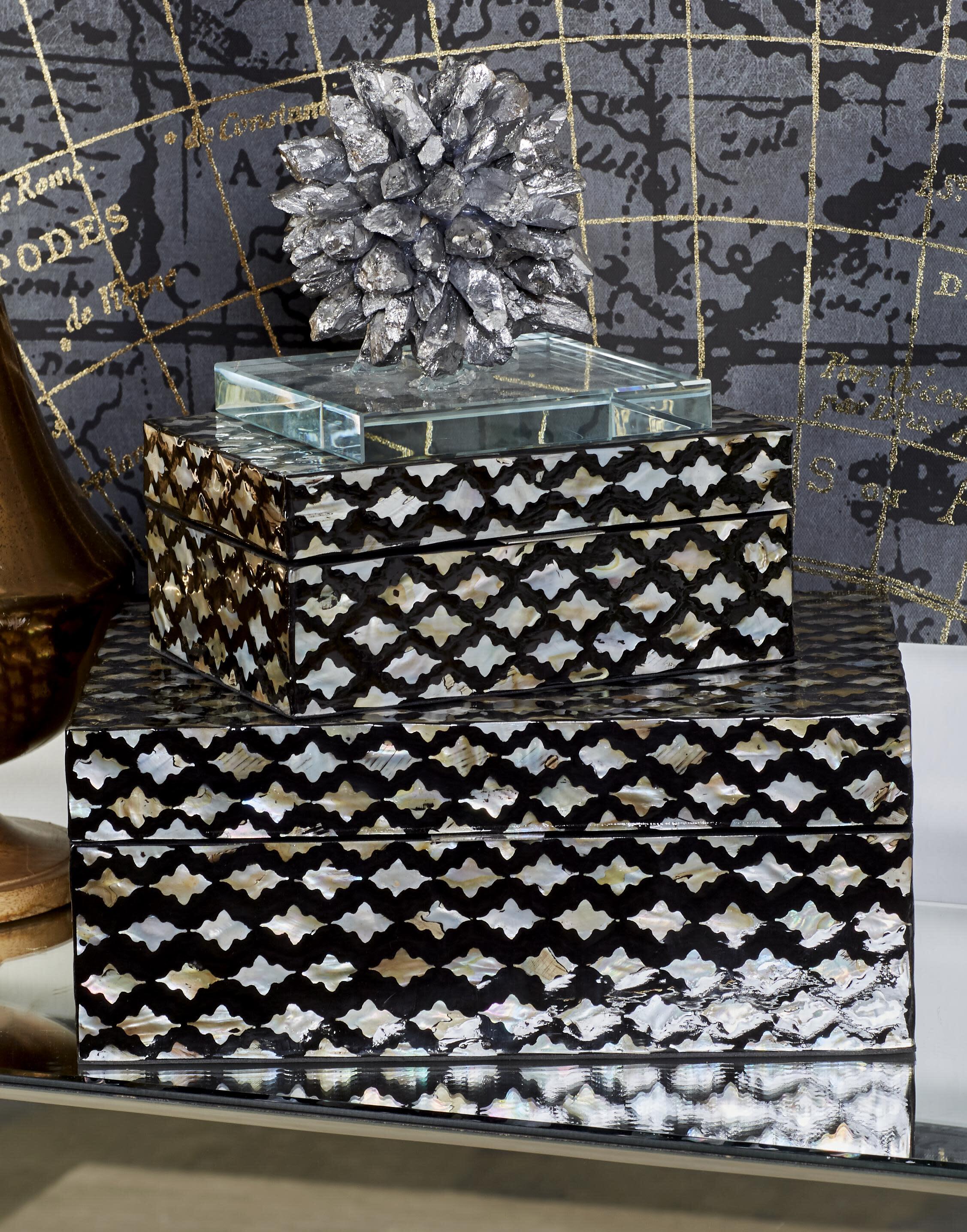Bayberry Lane Moroccan Decorative Box (Set Of 2), , rollover