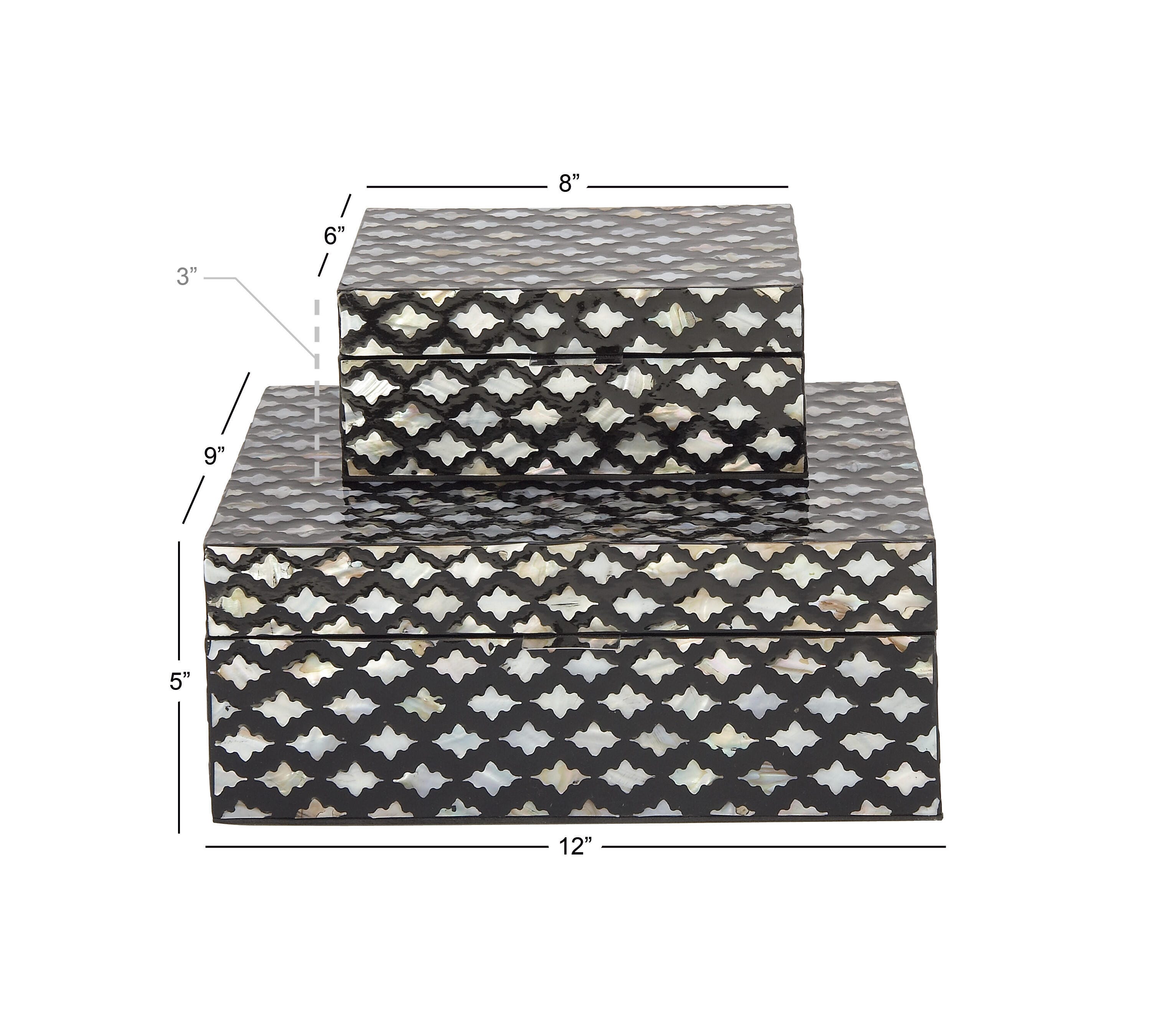 Bayberry Lane Moroccan Decorative Box (Set Of 2), , large