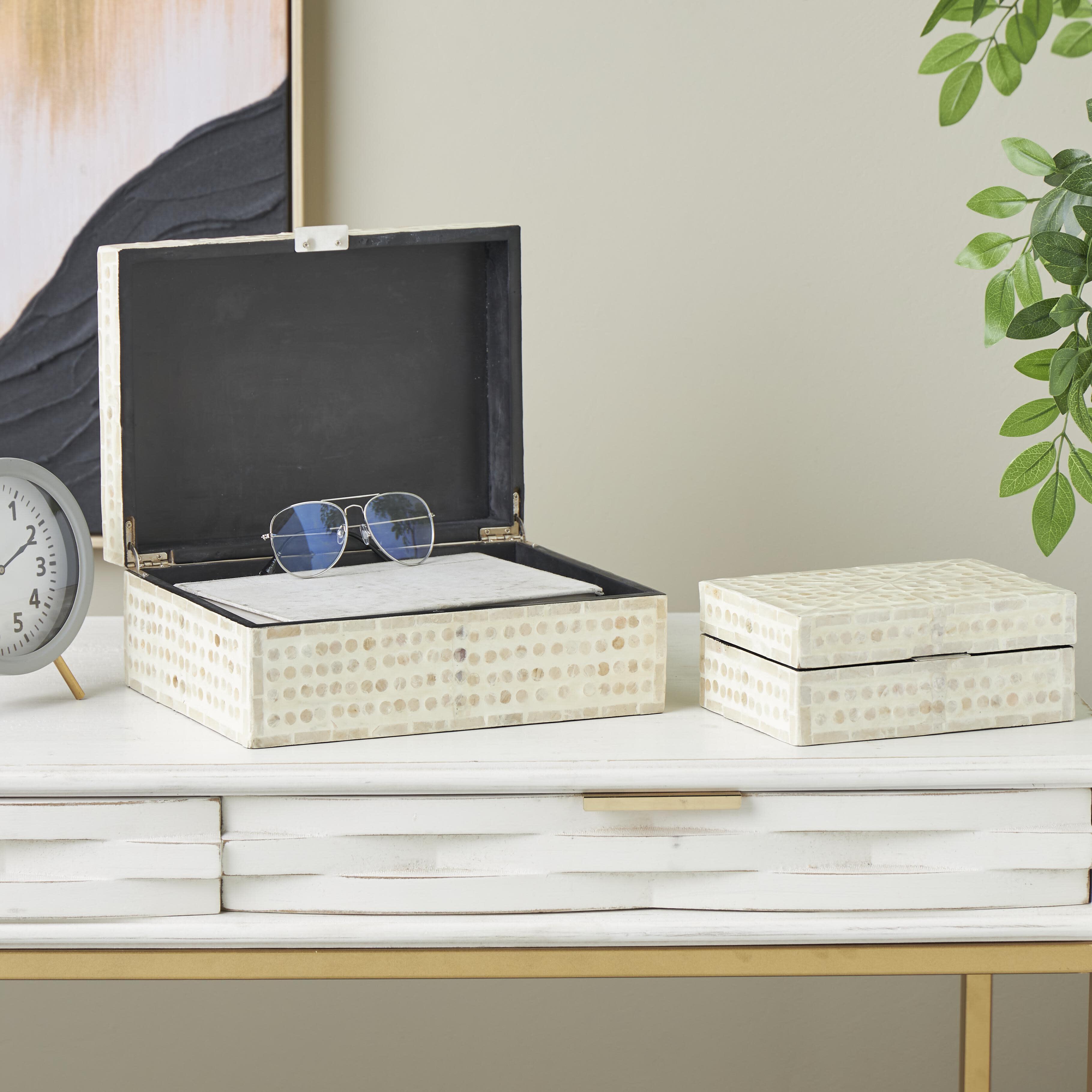 Bayberry Lane Mosaic Dot Storage Decorative Box (Set Of 2), , rollover