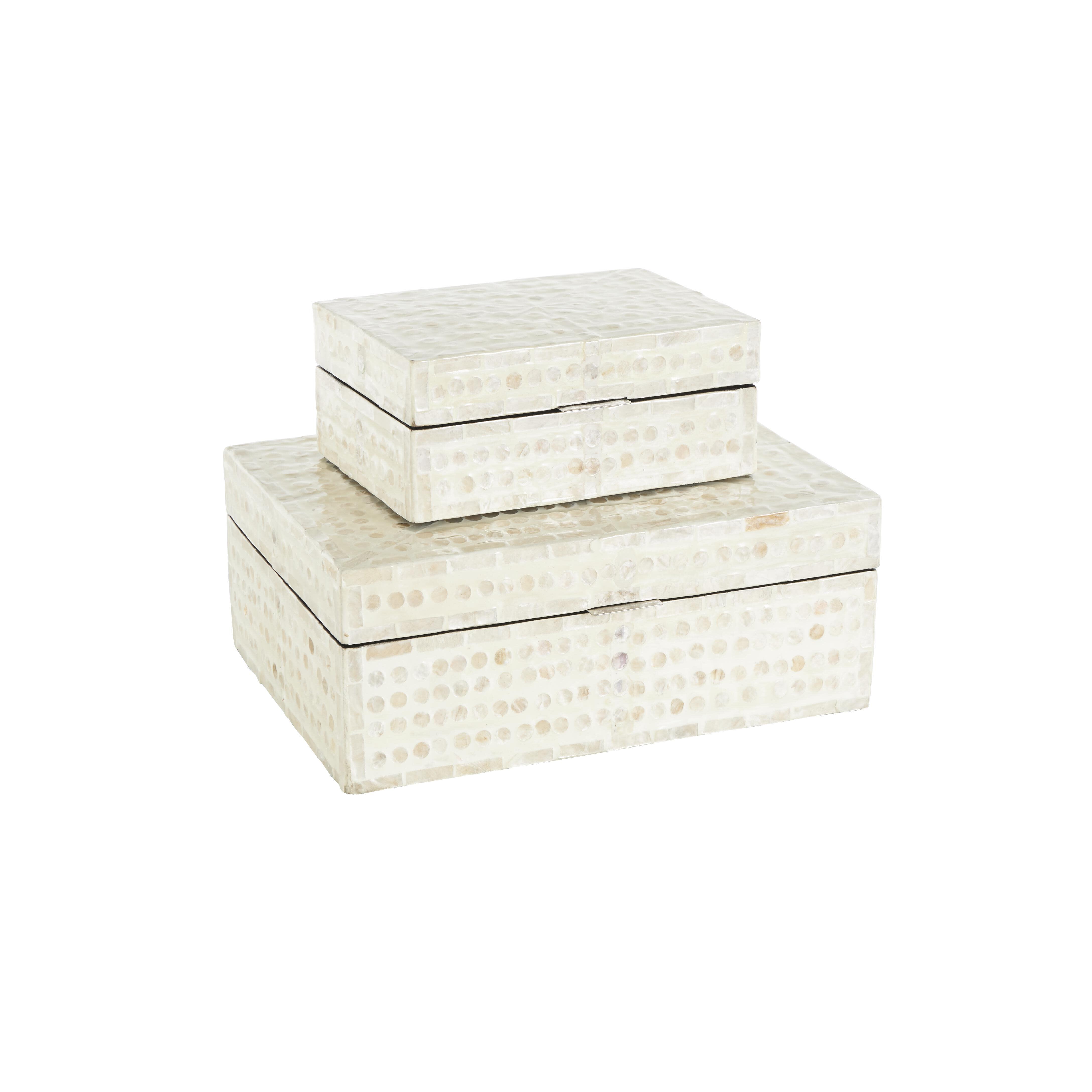 Bayberry Lane Mosaic Dot Storage Decorative Box (Set Of 2), , large