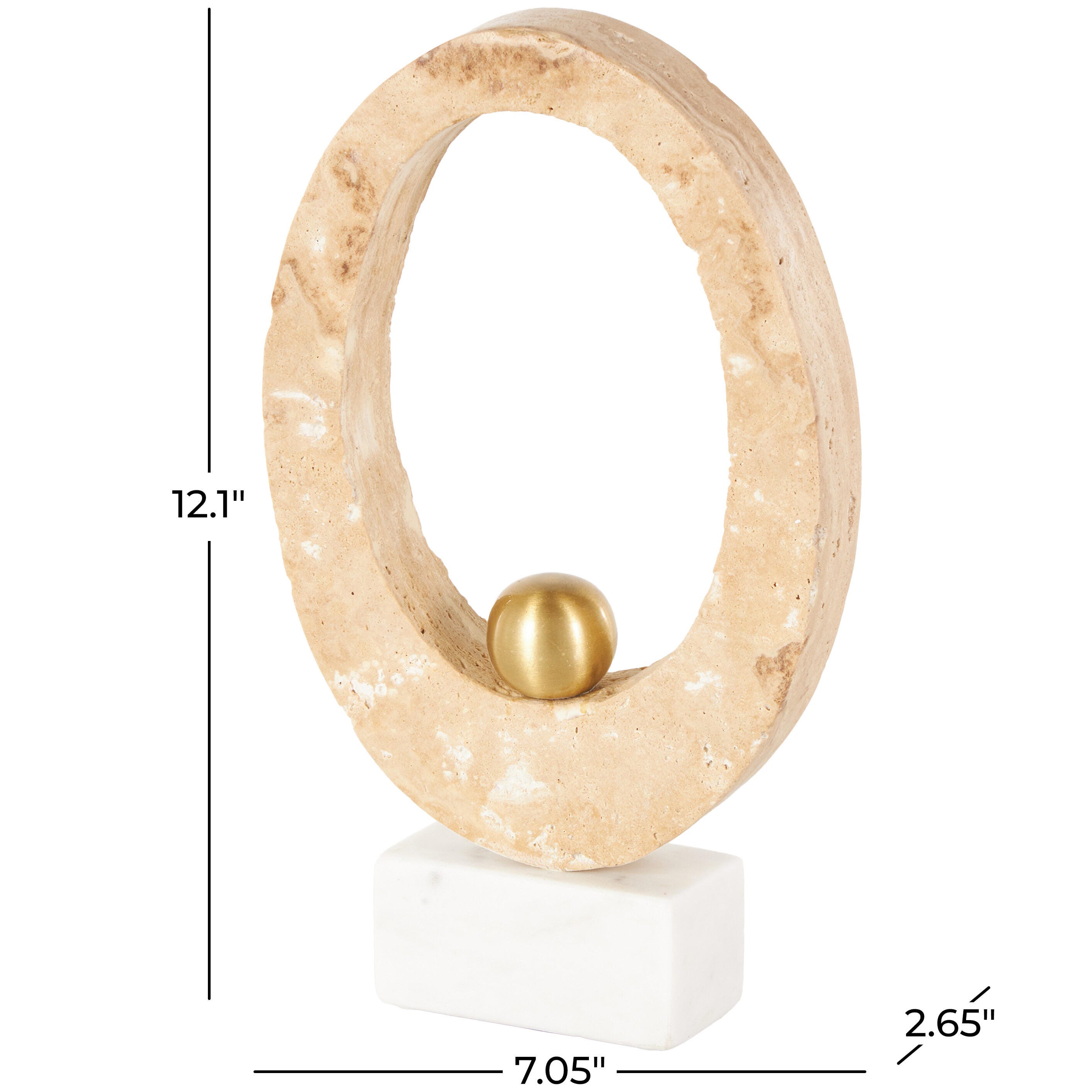 Bayberry Lane Oval Decorative Sculpture, , large