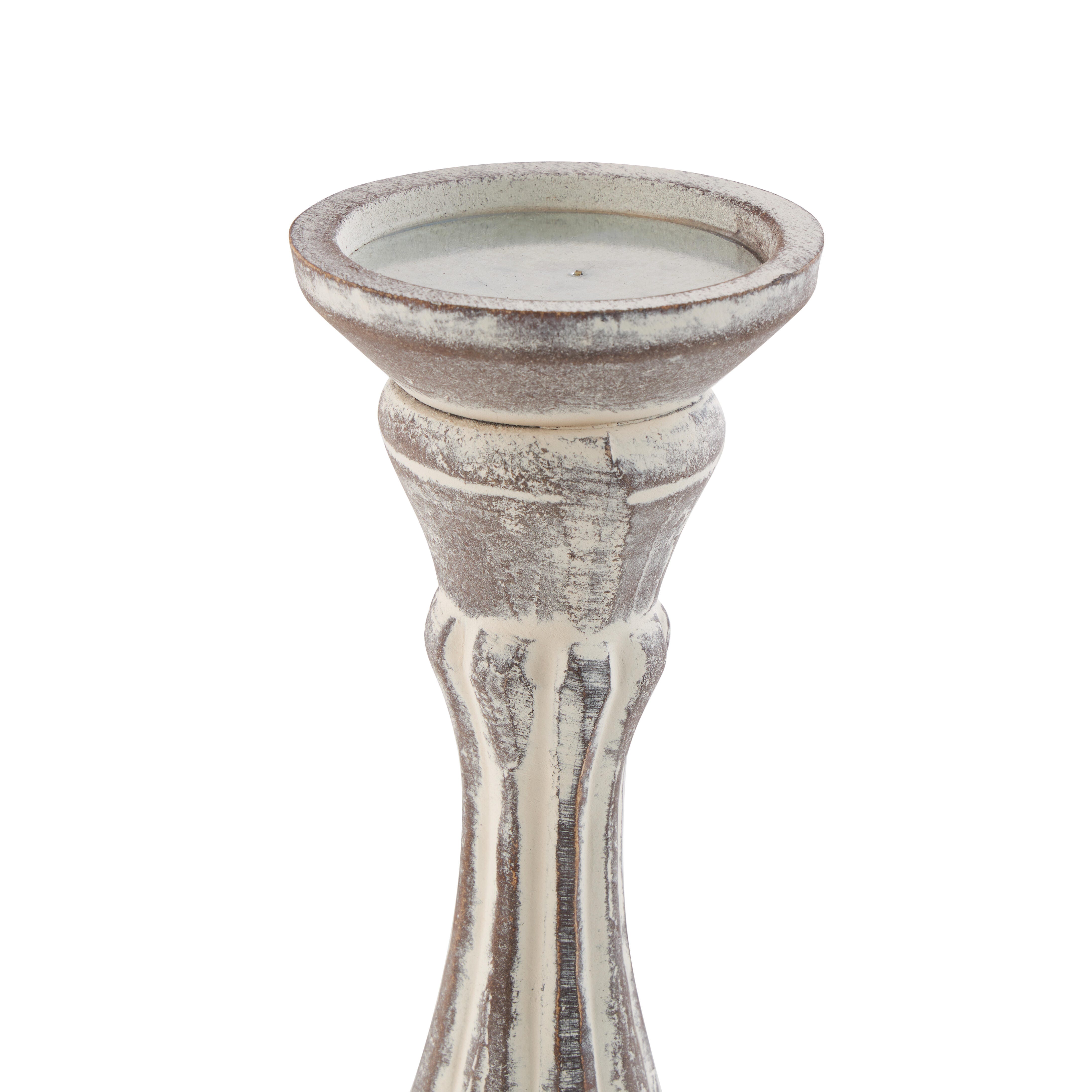 Bayberry Lane Pillar Decorative Candle Holder (Set Of 3), Brown, large