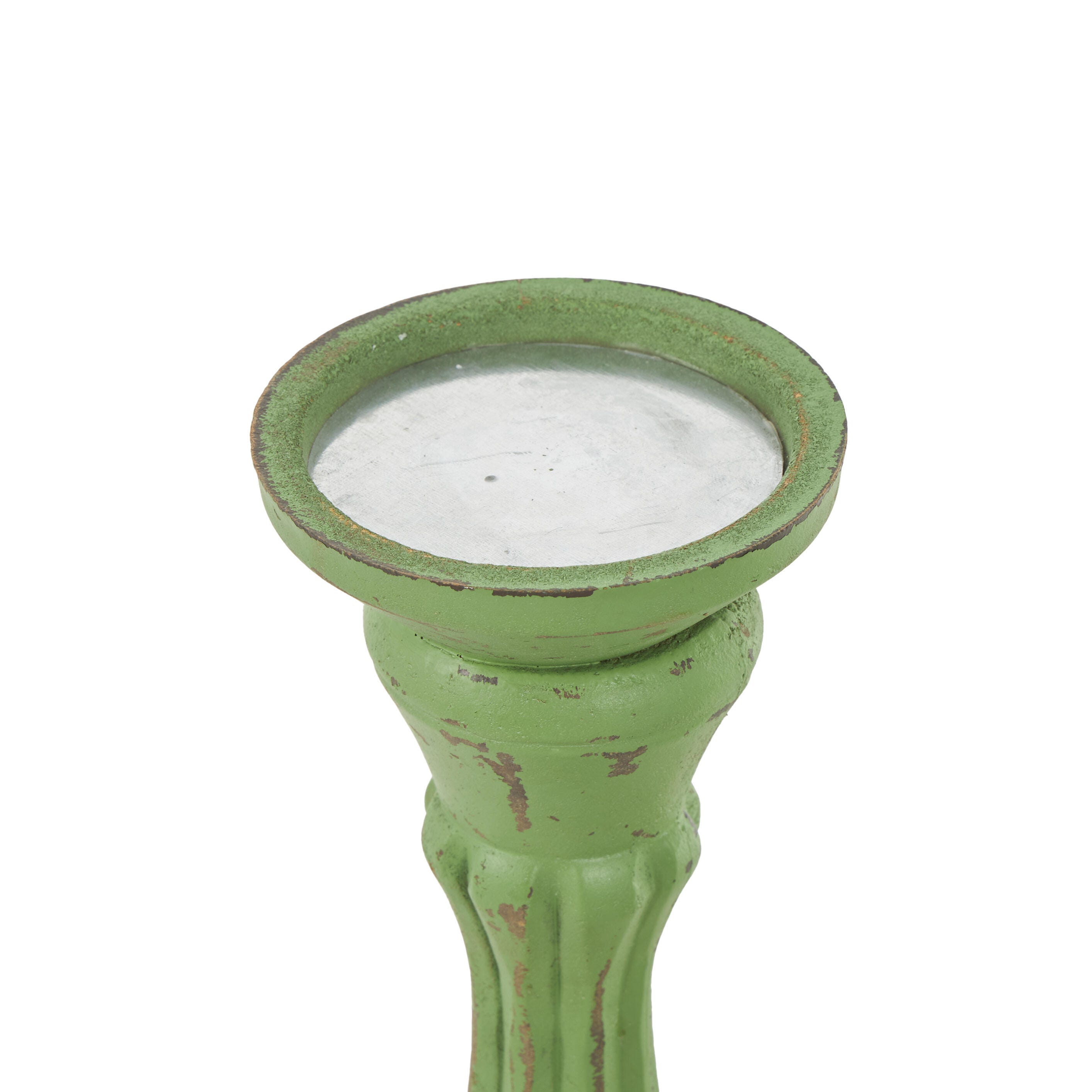 Bayberry Lane Pillar Decorative Candle Holder (Set Of 3), Green, large
