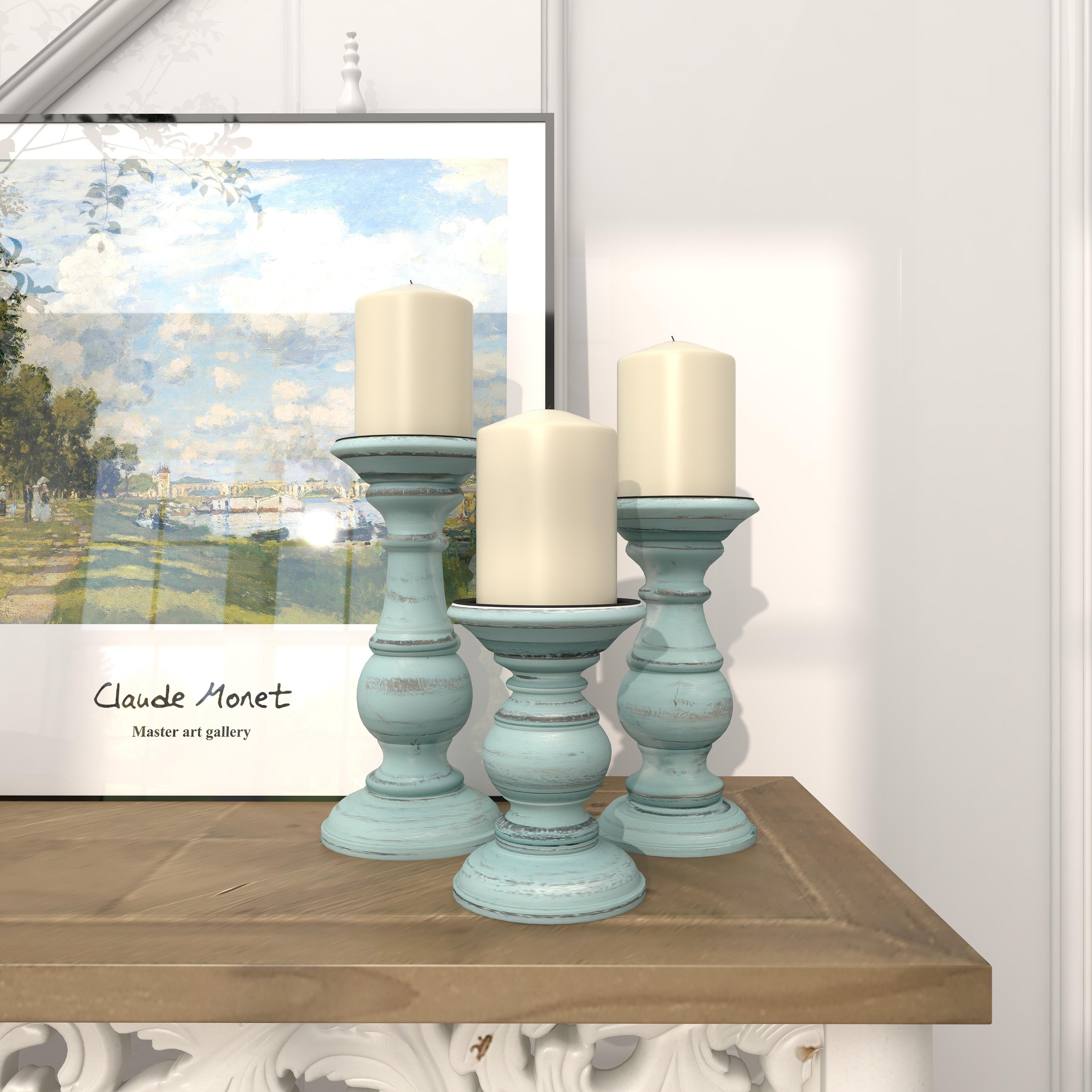 Bayberry Lane Solid Decorative Candle Holder (Set Of 3), , large