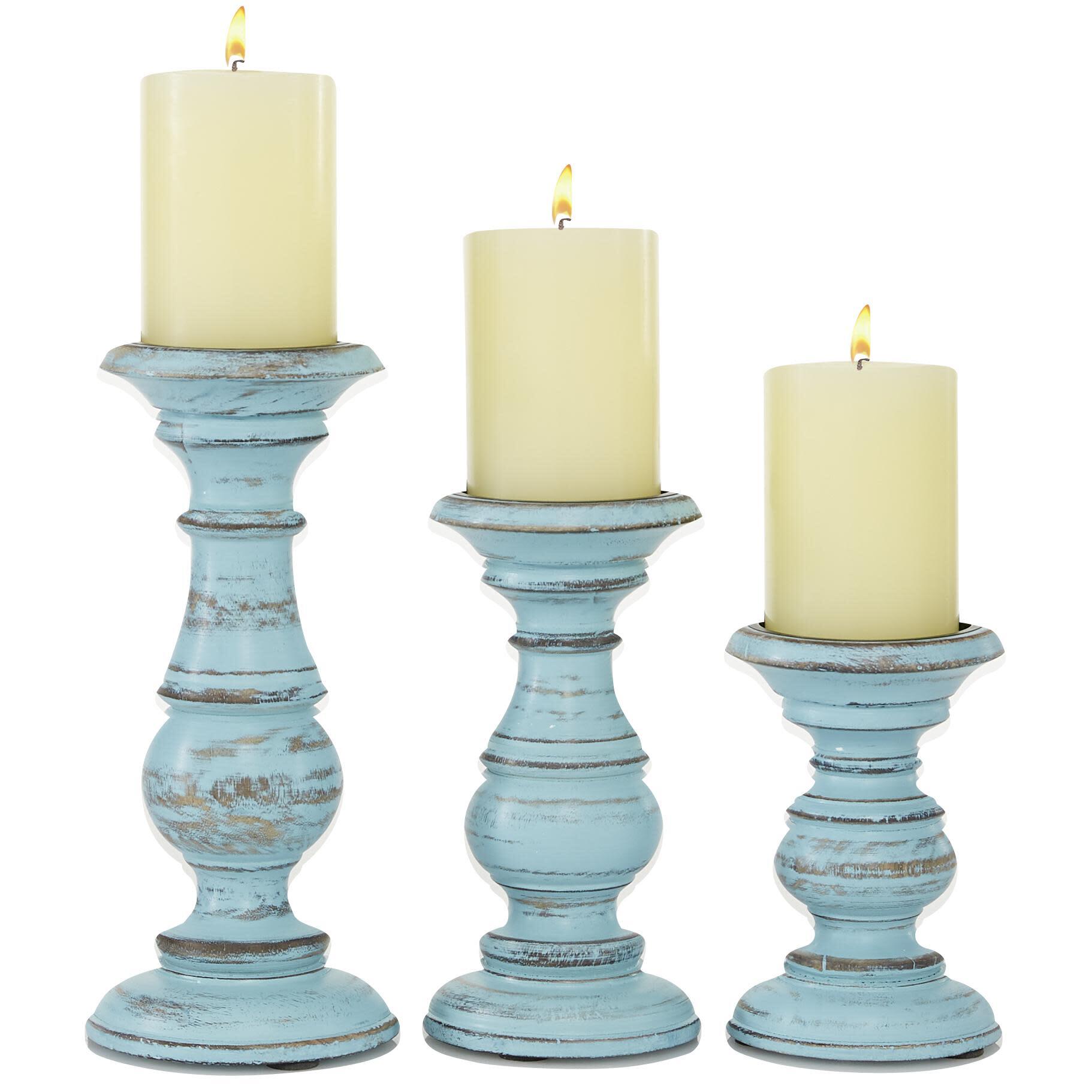 Bayberry Lane Solid Decorative Candle Holder (Set Of 3), , large