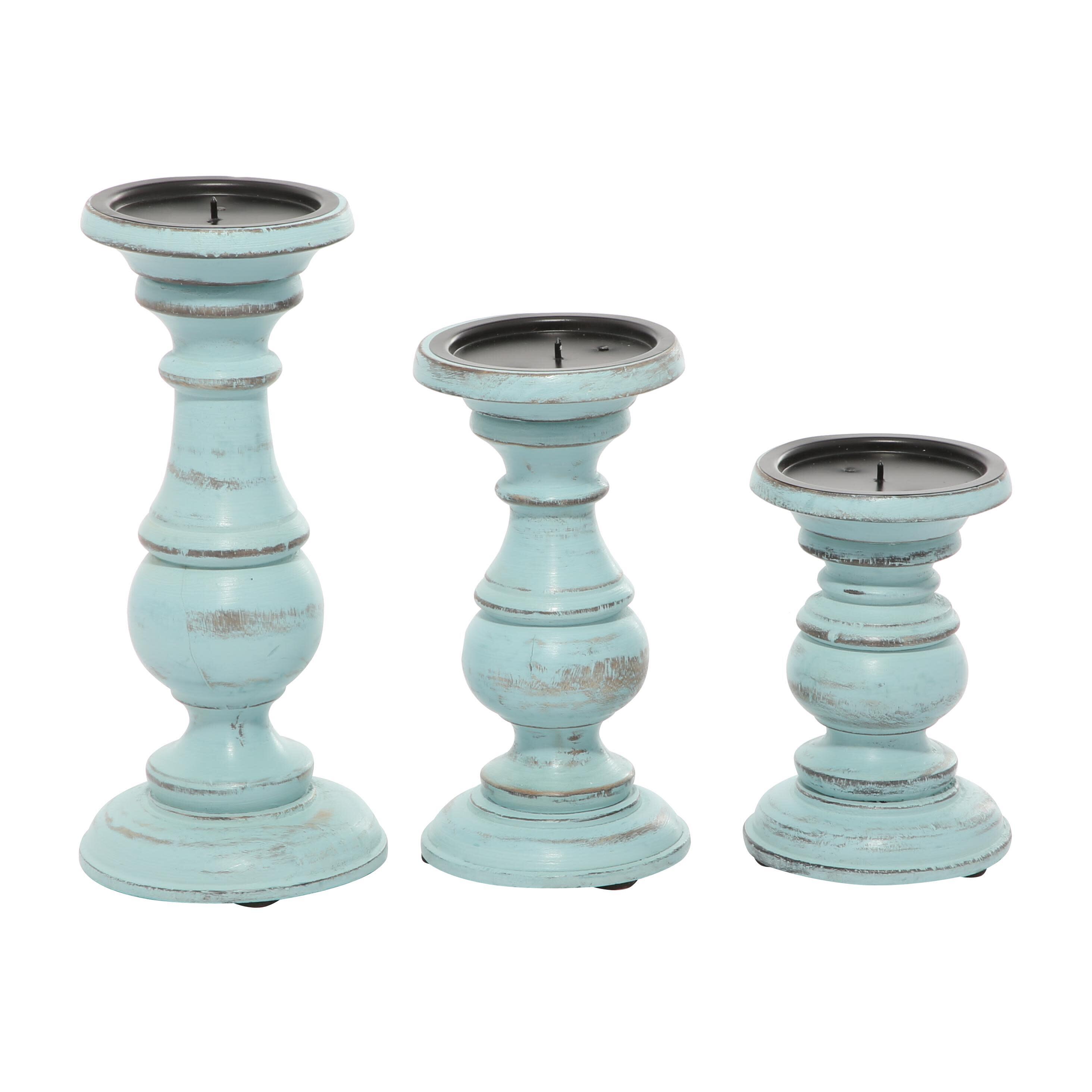 Bayberry Lane Solid Decorative Candle Holder (Set Of 3), , large