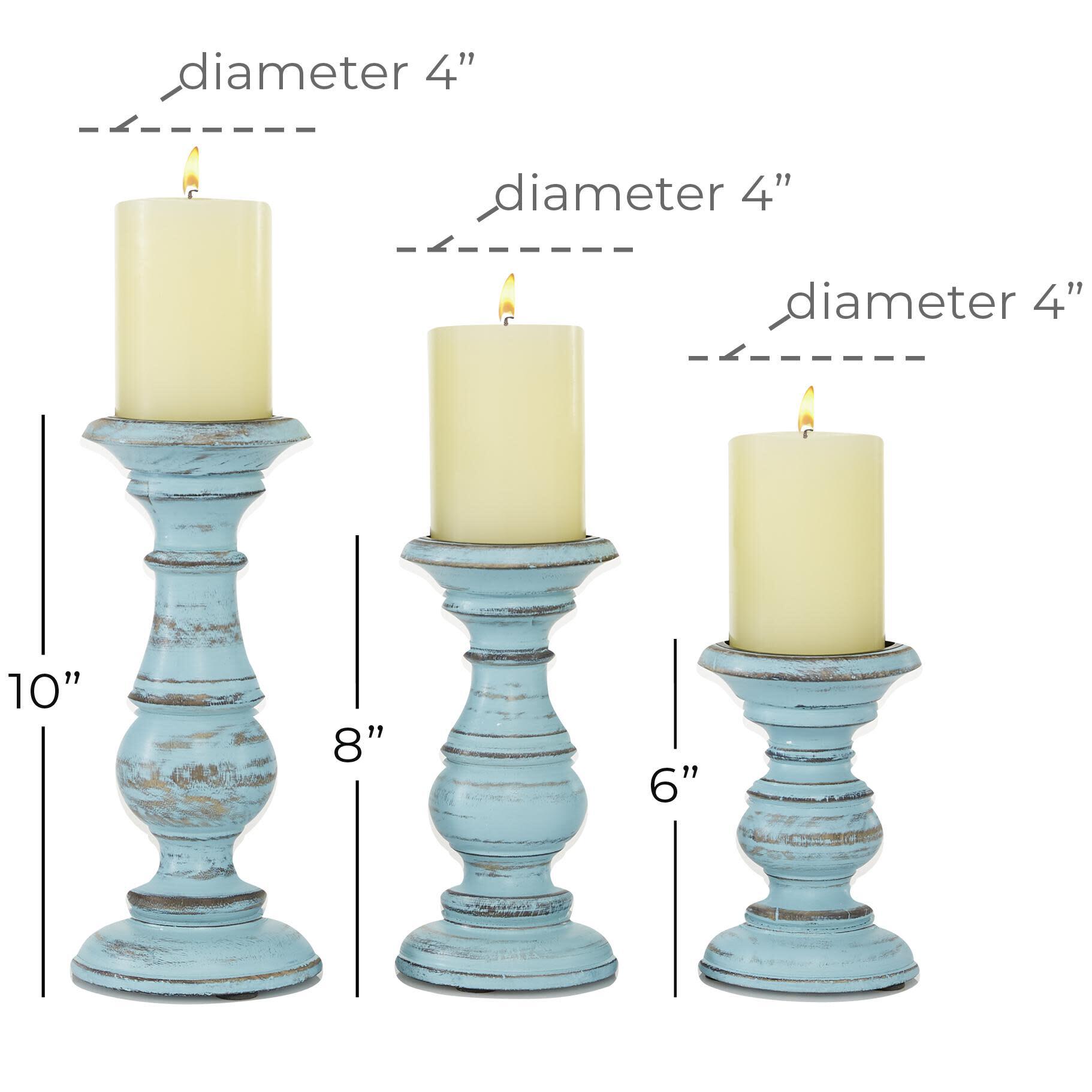 Bayberry Lane Solid Decorative Candle Holder (Set Of 3), , large