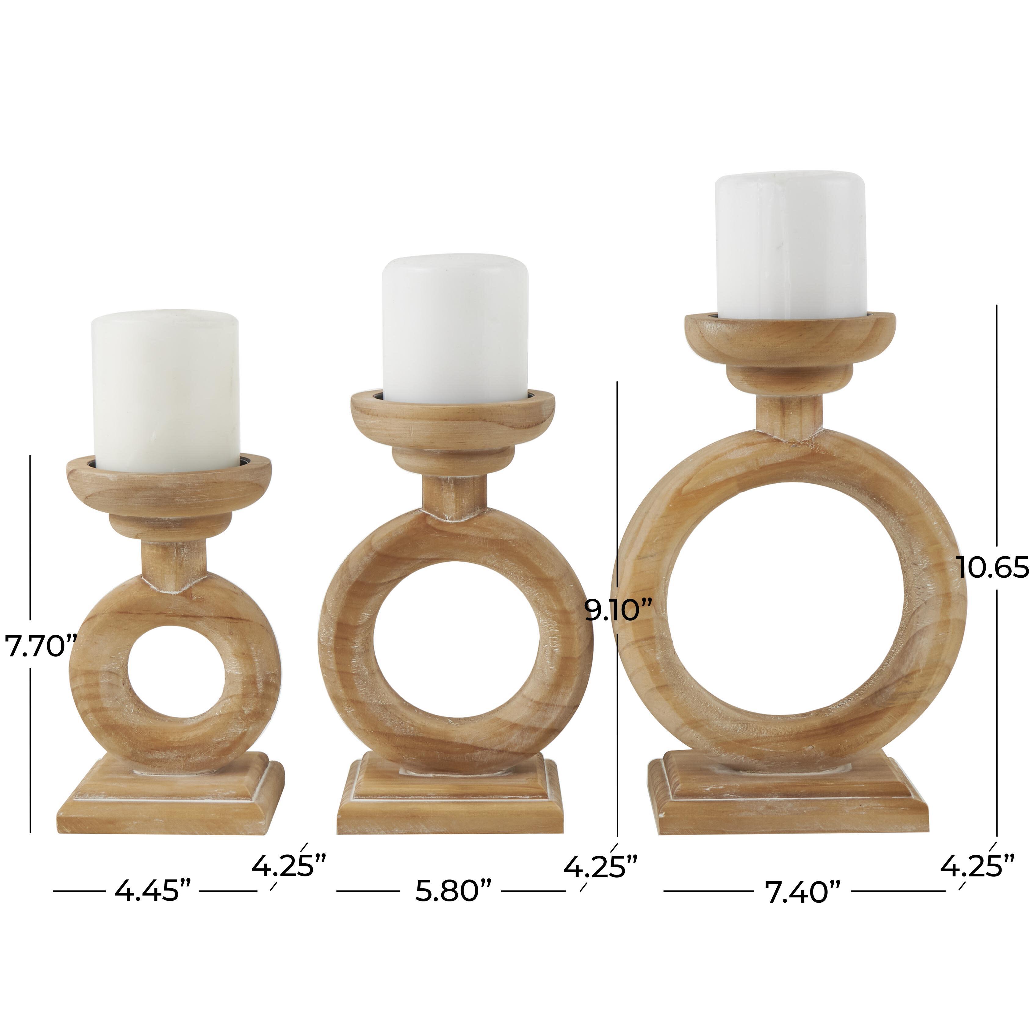 Bayberry Lane Ring Decorative Candle Holder (Set Of 3), , large