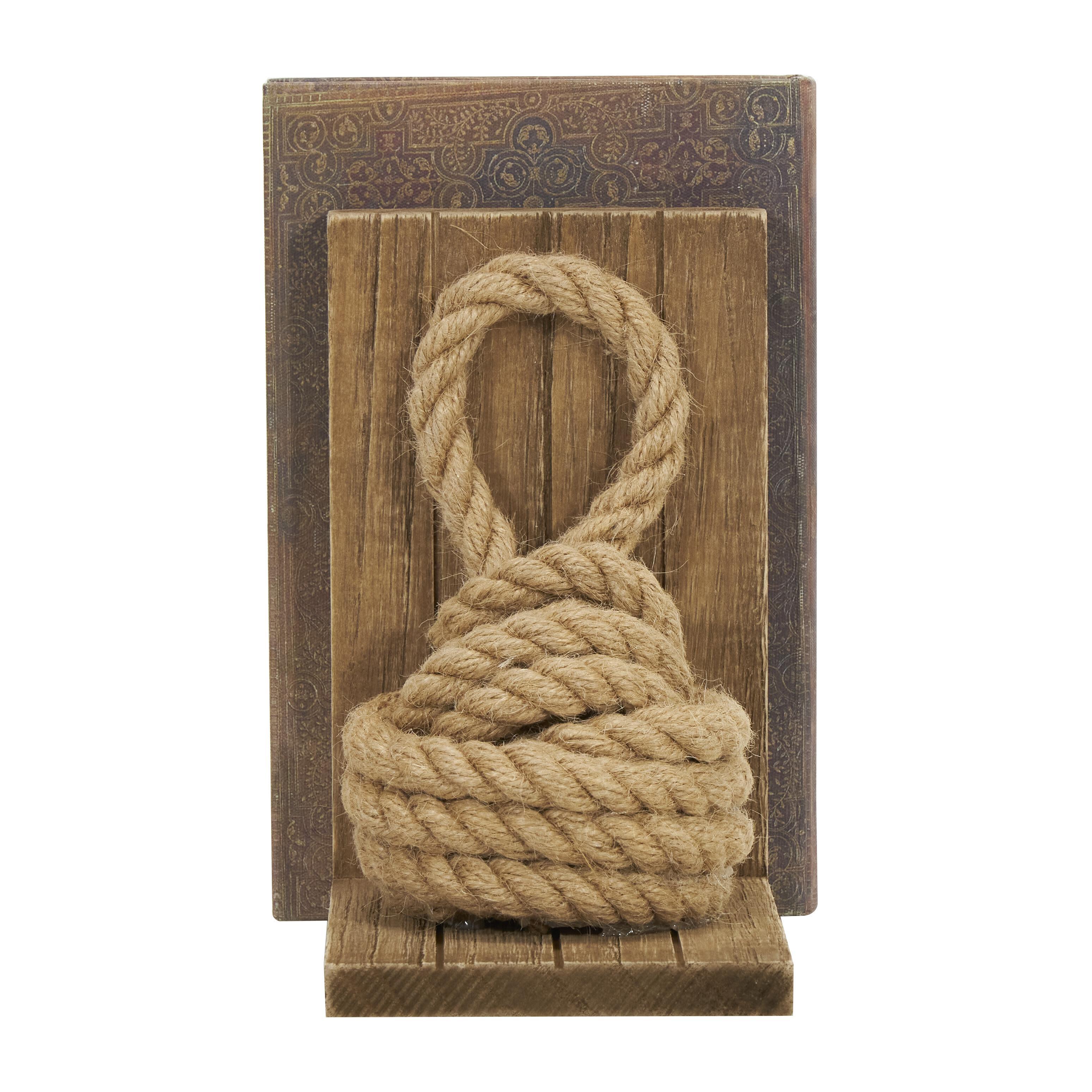 Bayberry Lane Rope Decorative Bookend (Set Of 2), , large