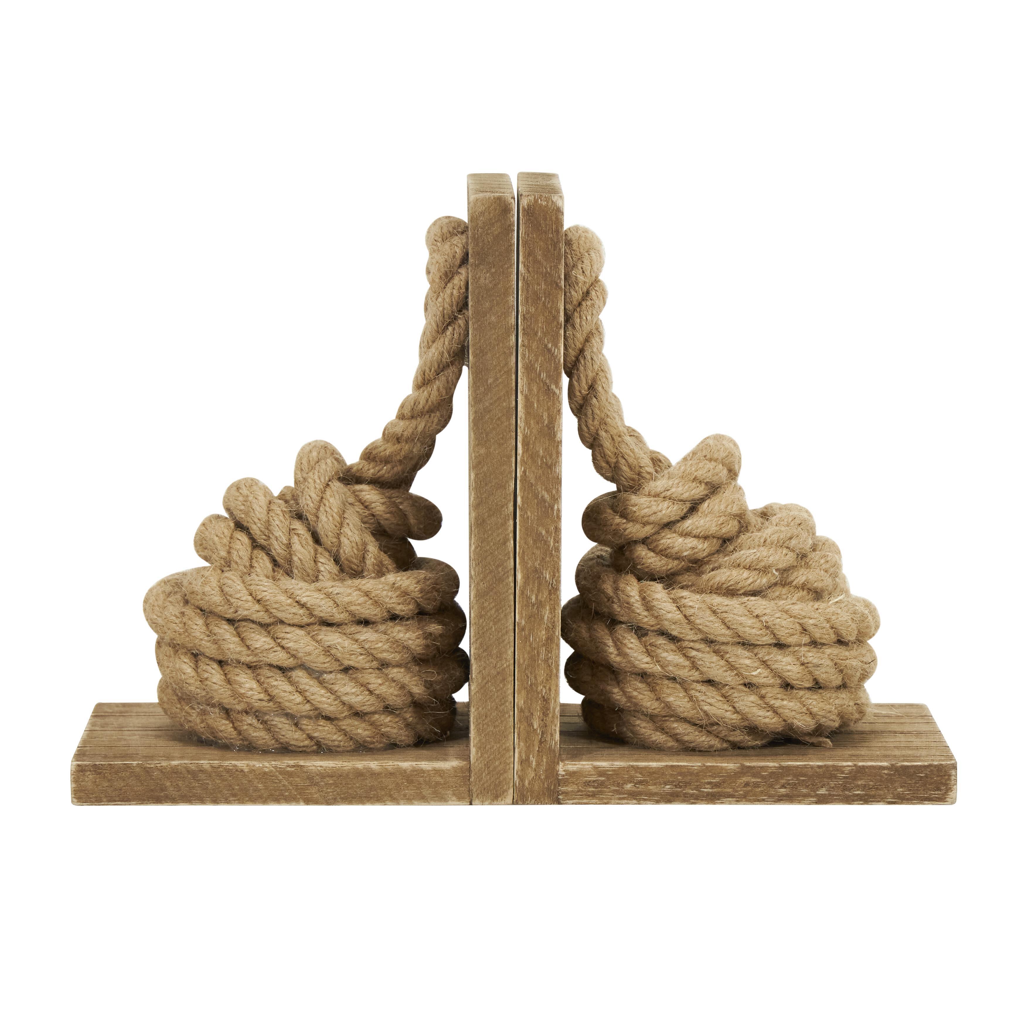 Bayberry Lane Rope Decorative Bookend (Set Of 2), , large