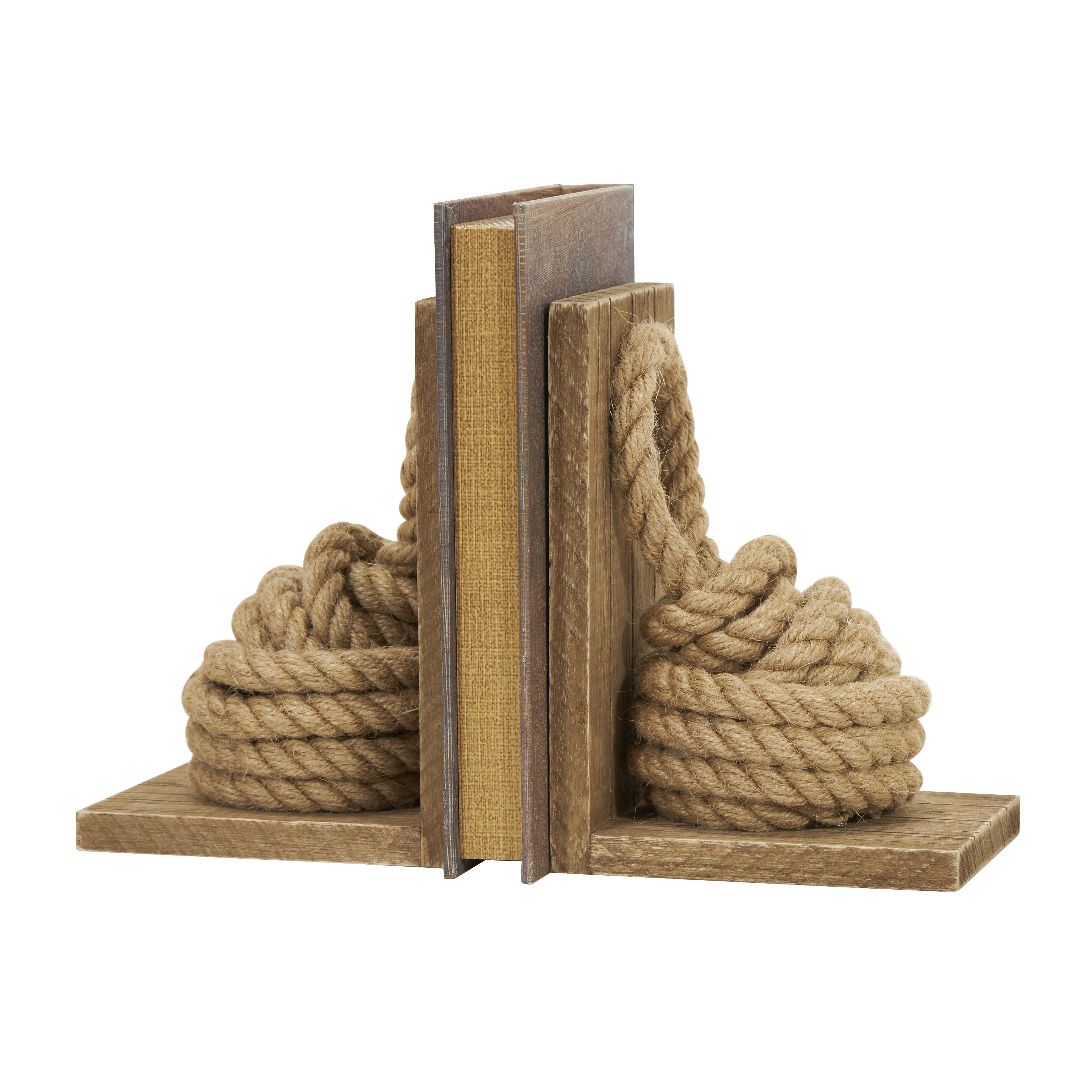 Bayberry Lane Rope Decorative Bookend (Set Of 2), , large