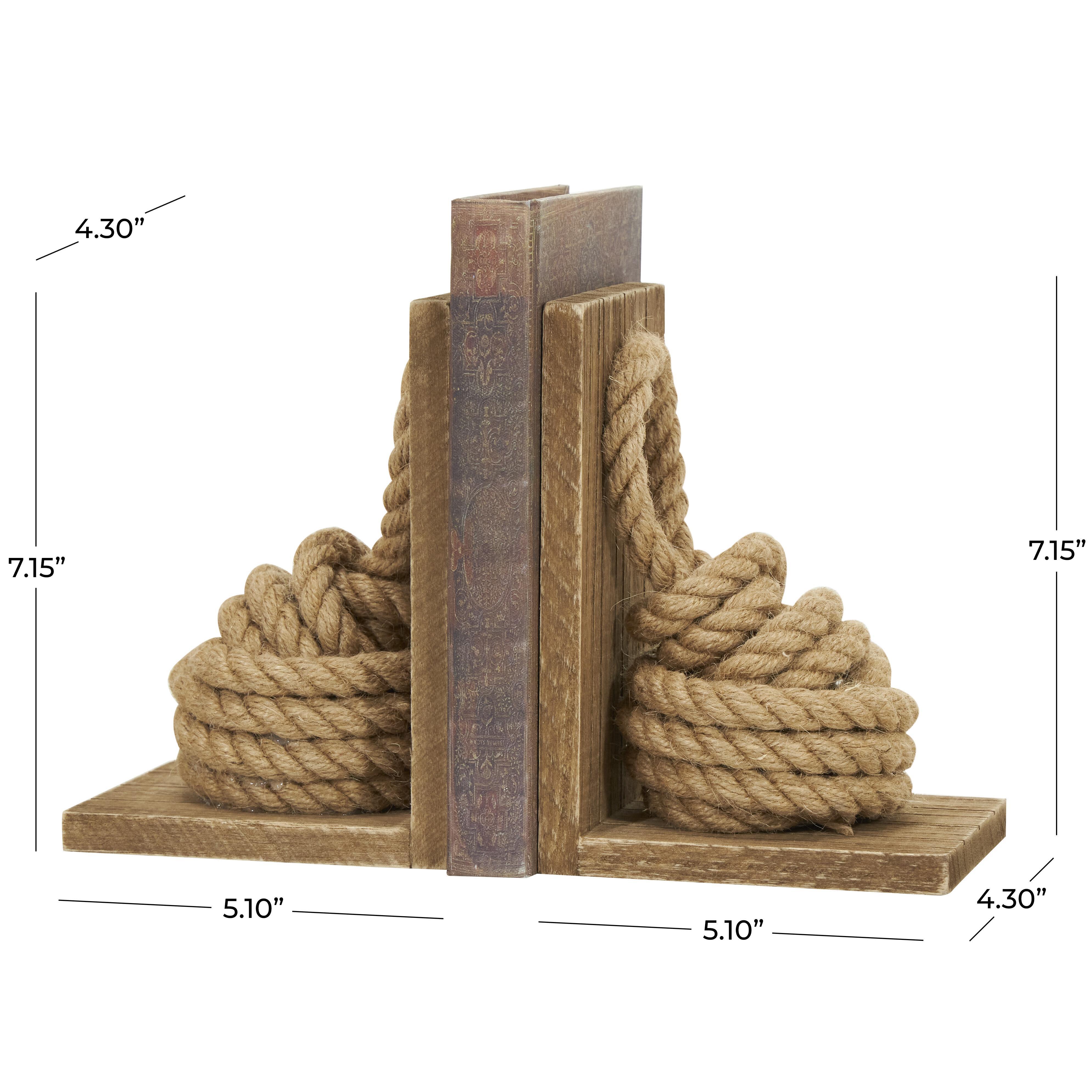 Bayberry Lane Rope Decorative Bookend (Set Of 2), , large