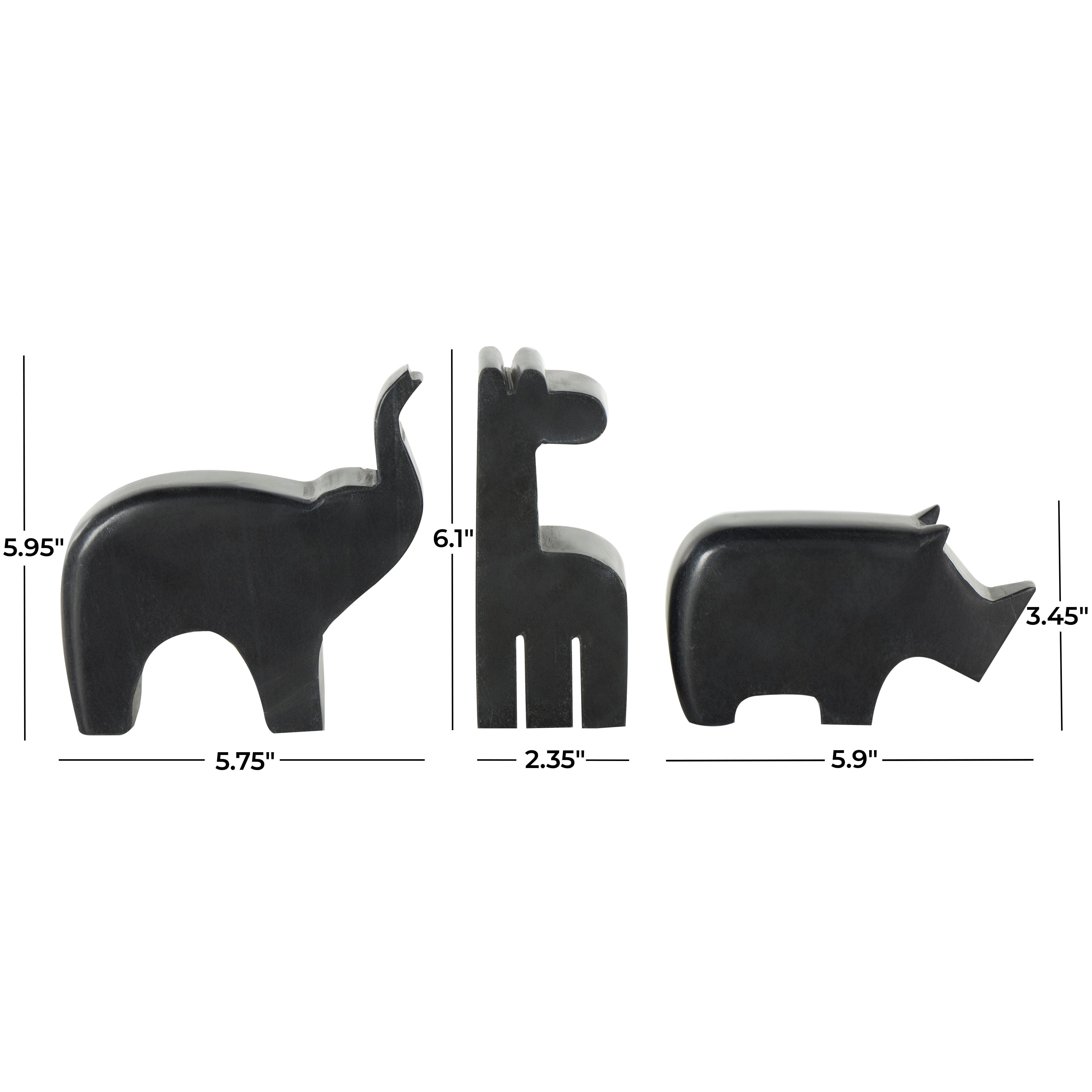 Bayberry Lane Rounded Decorative Sculpture (Set Of 3), , large