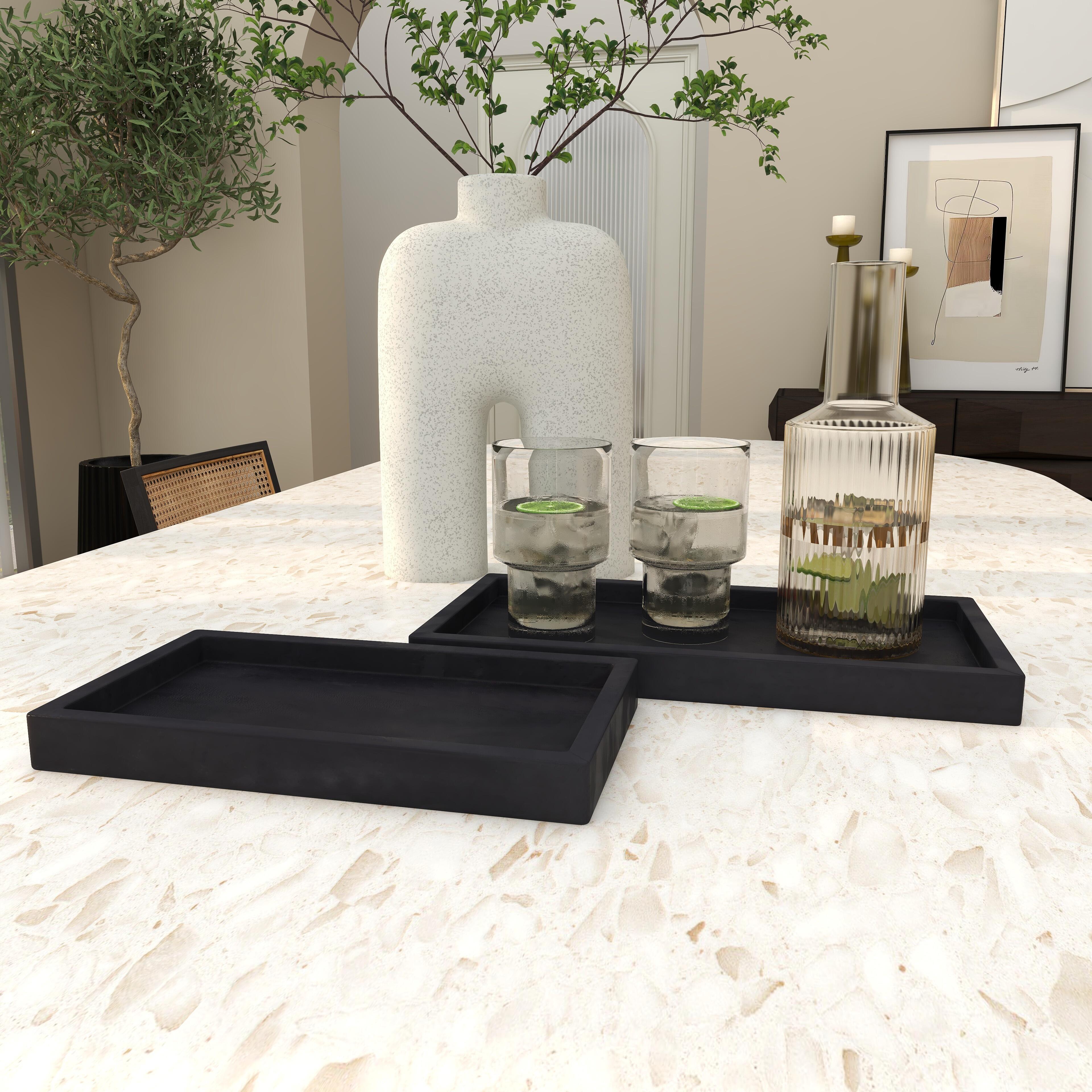 CosmoLiving by Cosmopolitan Slim Decor Tray (Set Of 2), , large