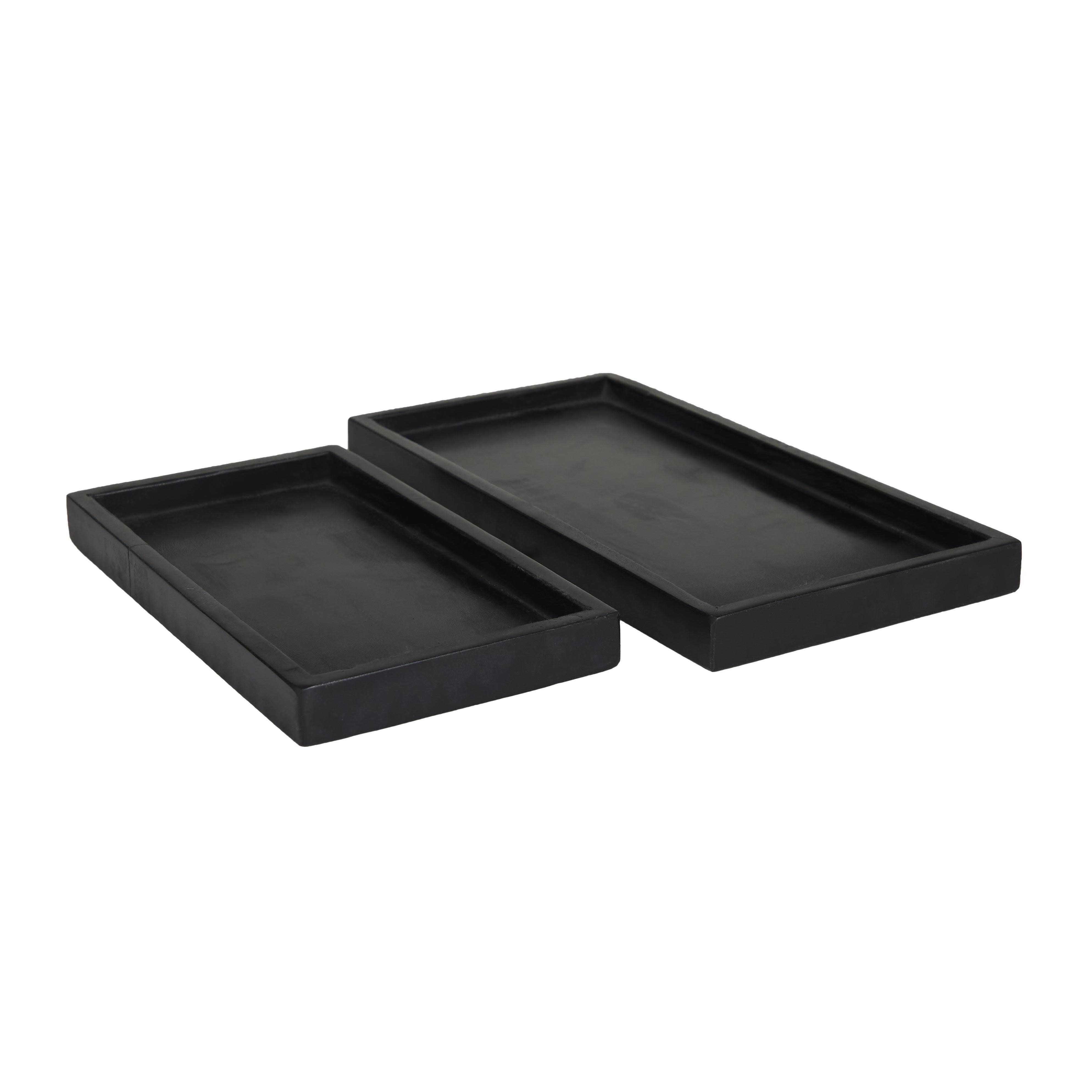 CosmoLiving by Cosmopolitan Slim Decor Tray (Set Of 2), , large