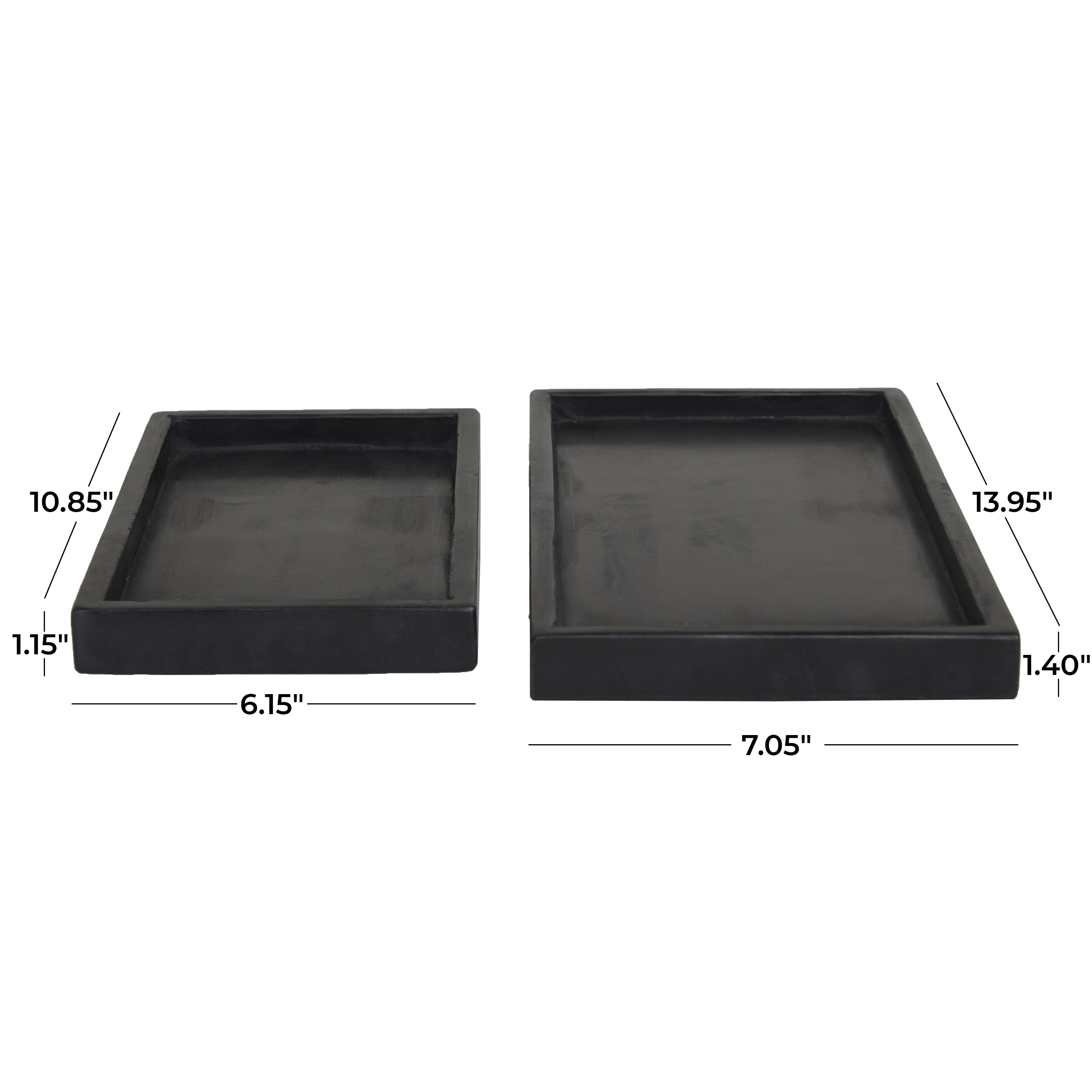 CosmoLiving by Cosmopolitan Slim Decor Tray (Set Of 2), , large