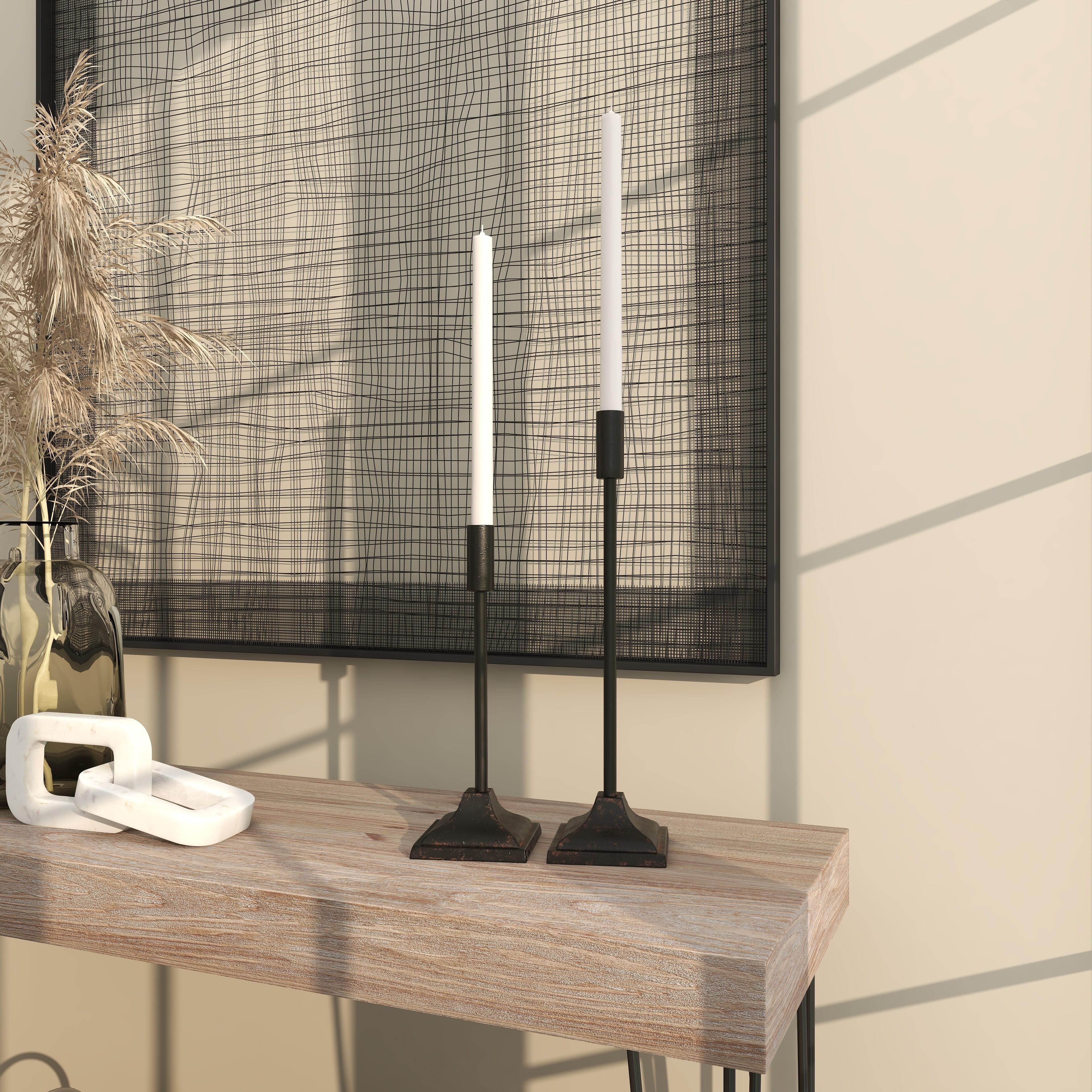 Bayberry Lane Square Decorative Candle Holder (Set Of 2), , large