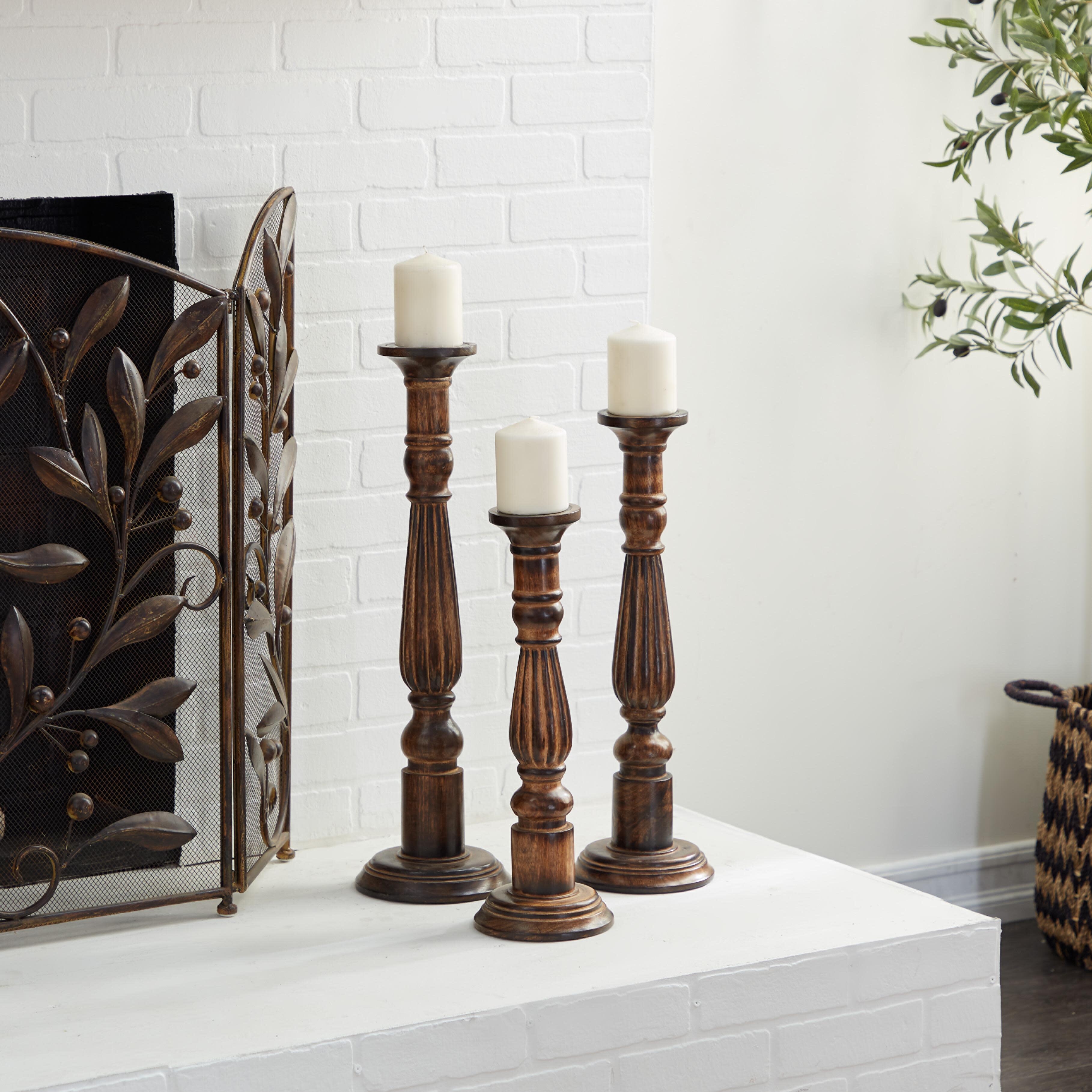 Bayberry Lane Tall Decorative Candle Holder (Set Of 3), , rollover