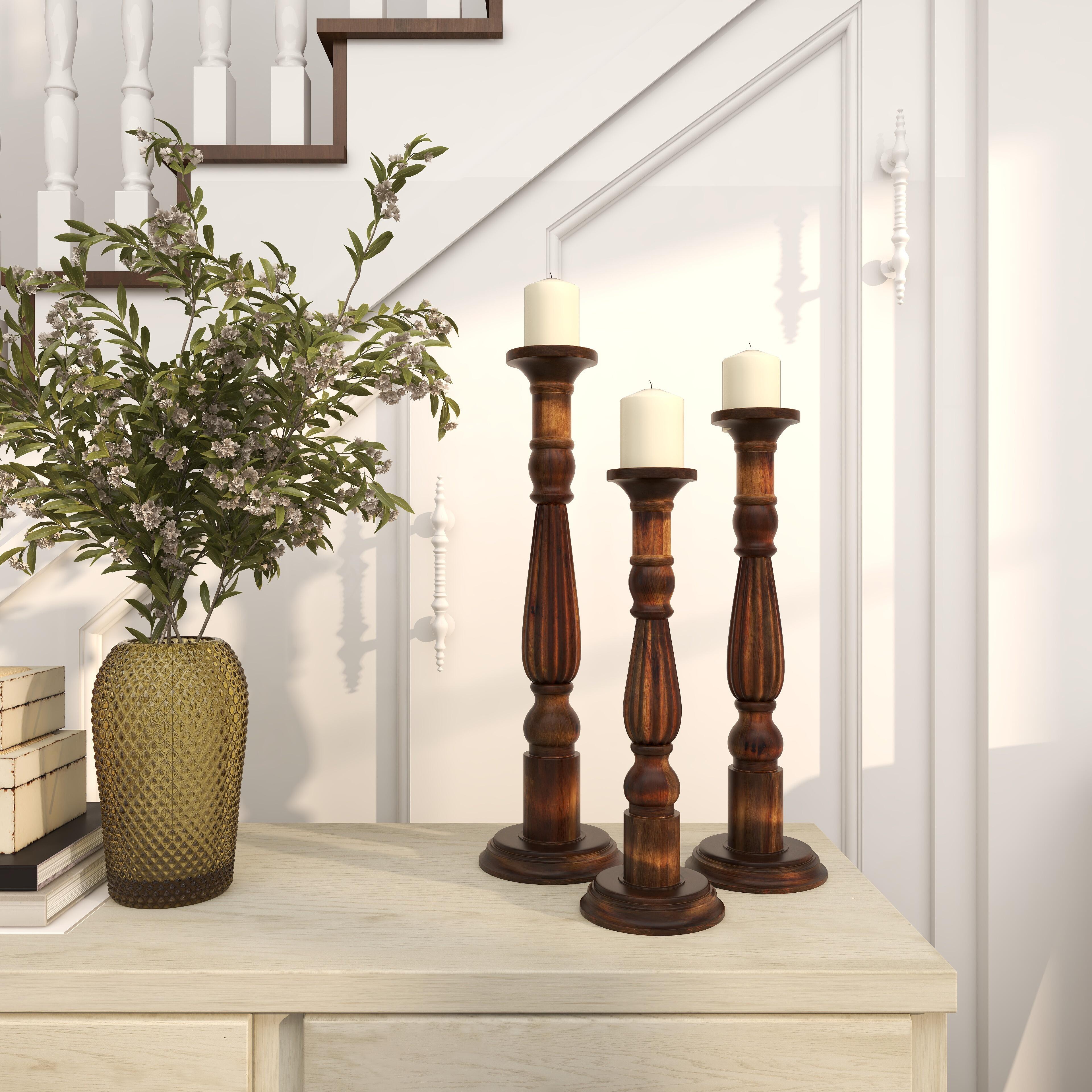 Bayberry Lane Tall Decorative Candle Holder (Set Of 3), , large