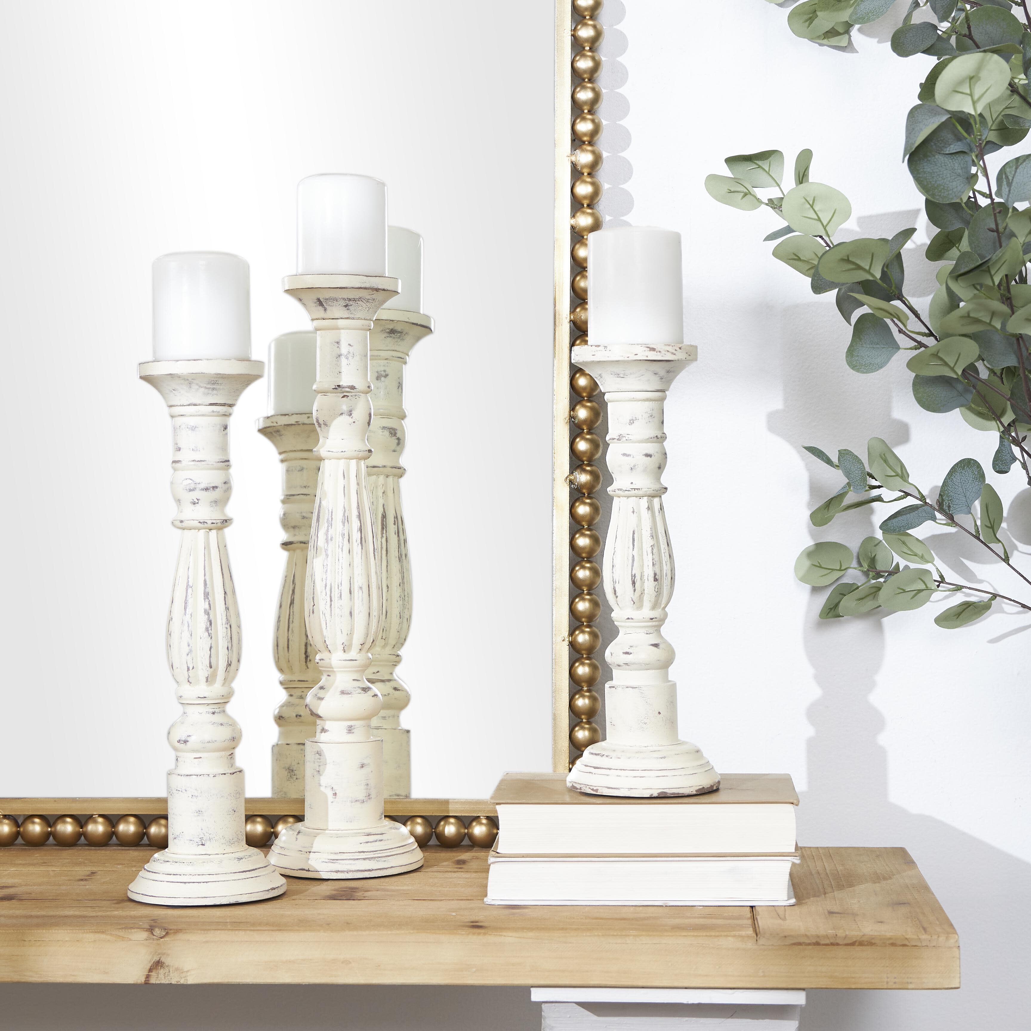 Bayberry Lane Turned Decorative Candle Holder (Set Of 3), , rollover