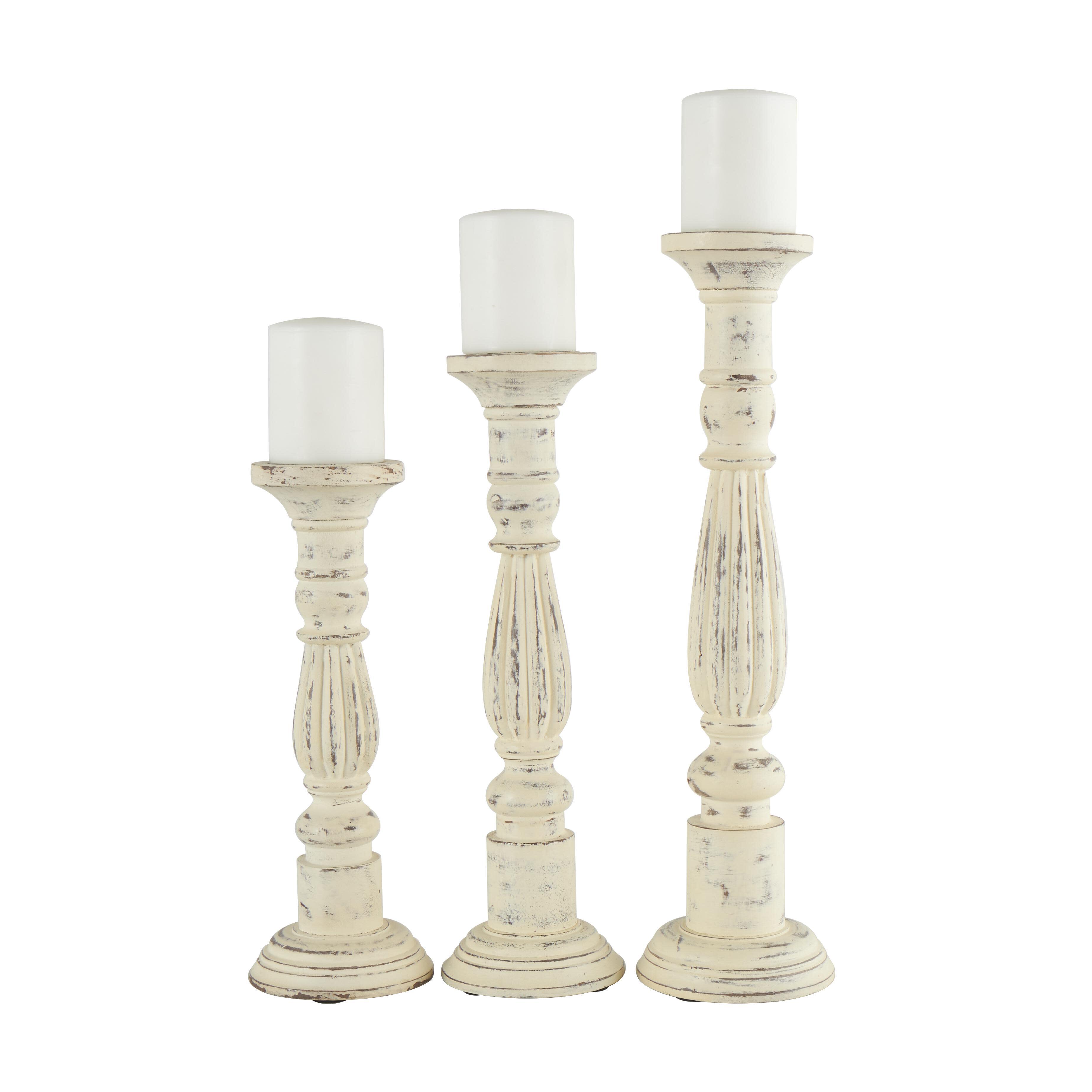 Bayberry Lane Turned Decorative Candle Holder (Set Of 3), , large