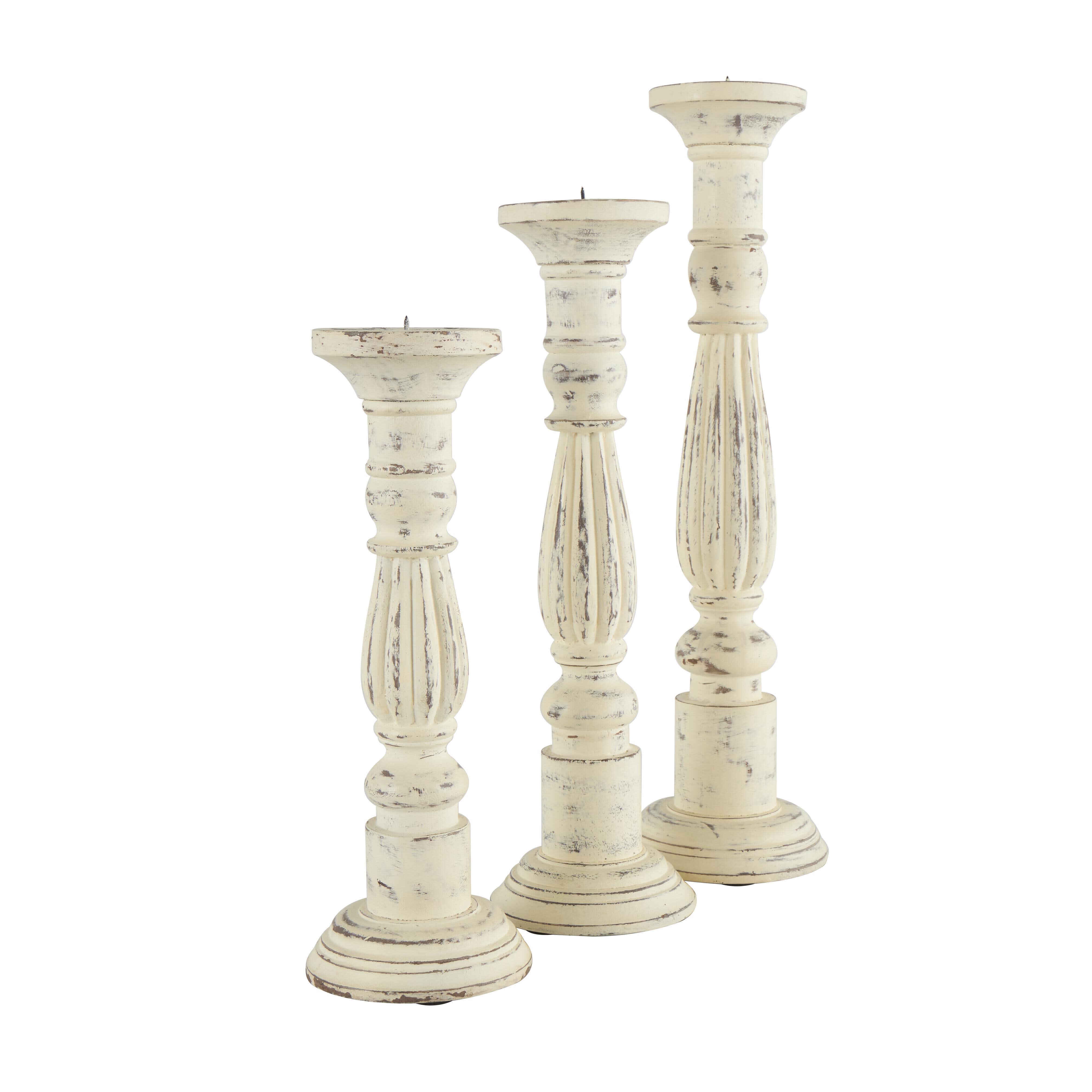 Bayberry Lane Turned Decorative Candle Holder (Set Of 3), , large