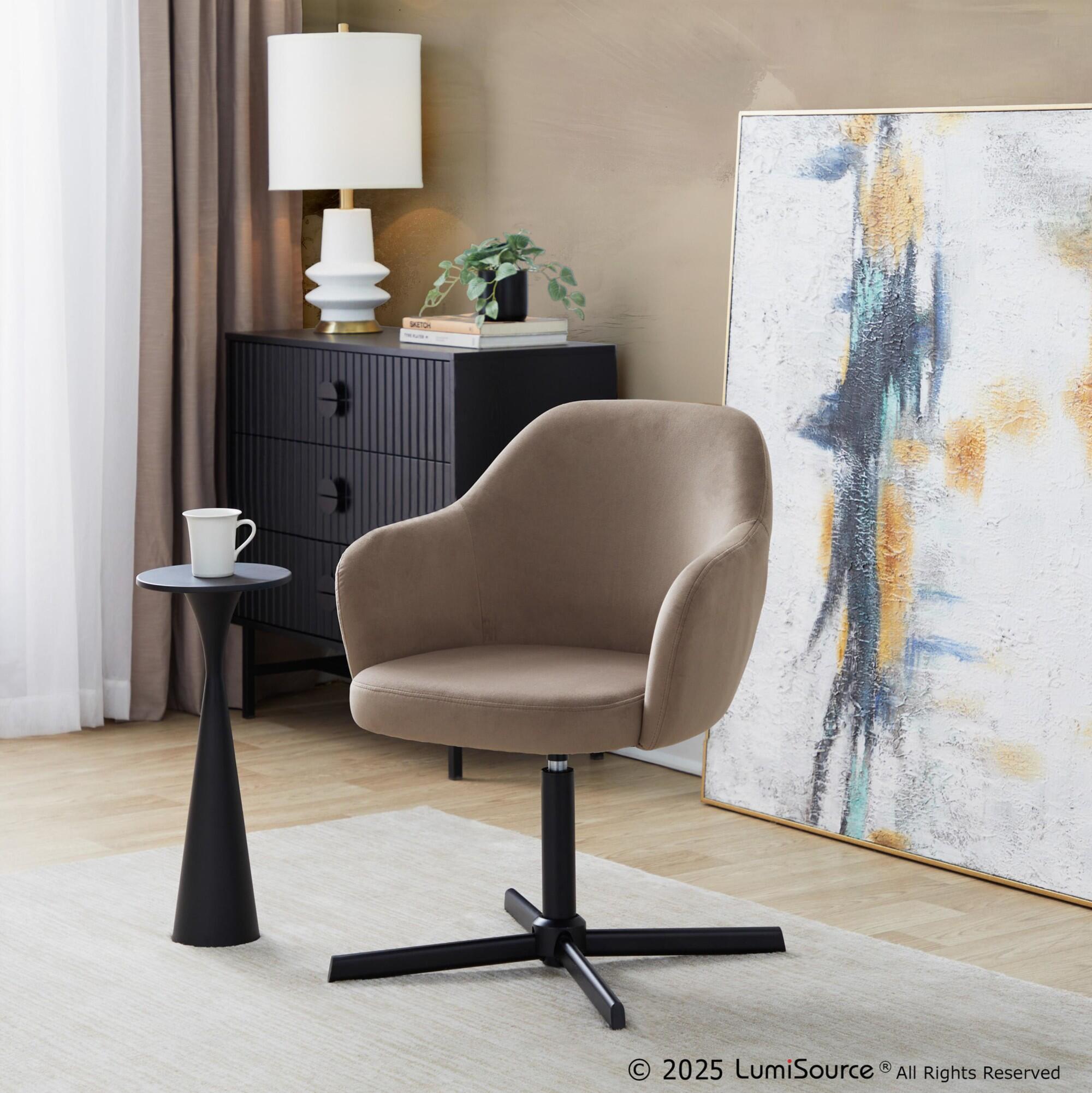 LumiSource Gemma Side Table, Black, rollover