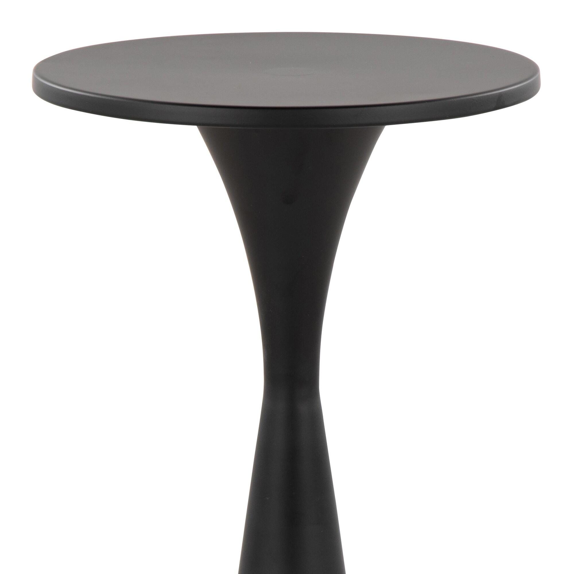 LumiSource Gemma Side Table, Black, large