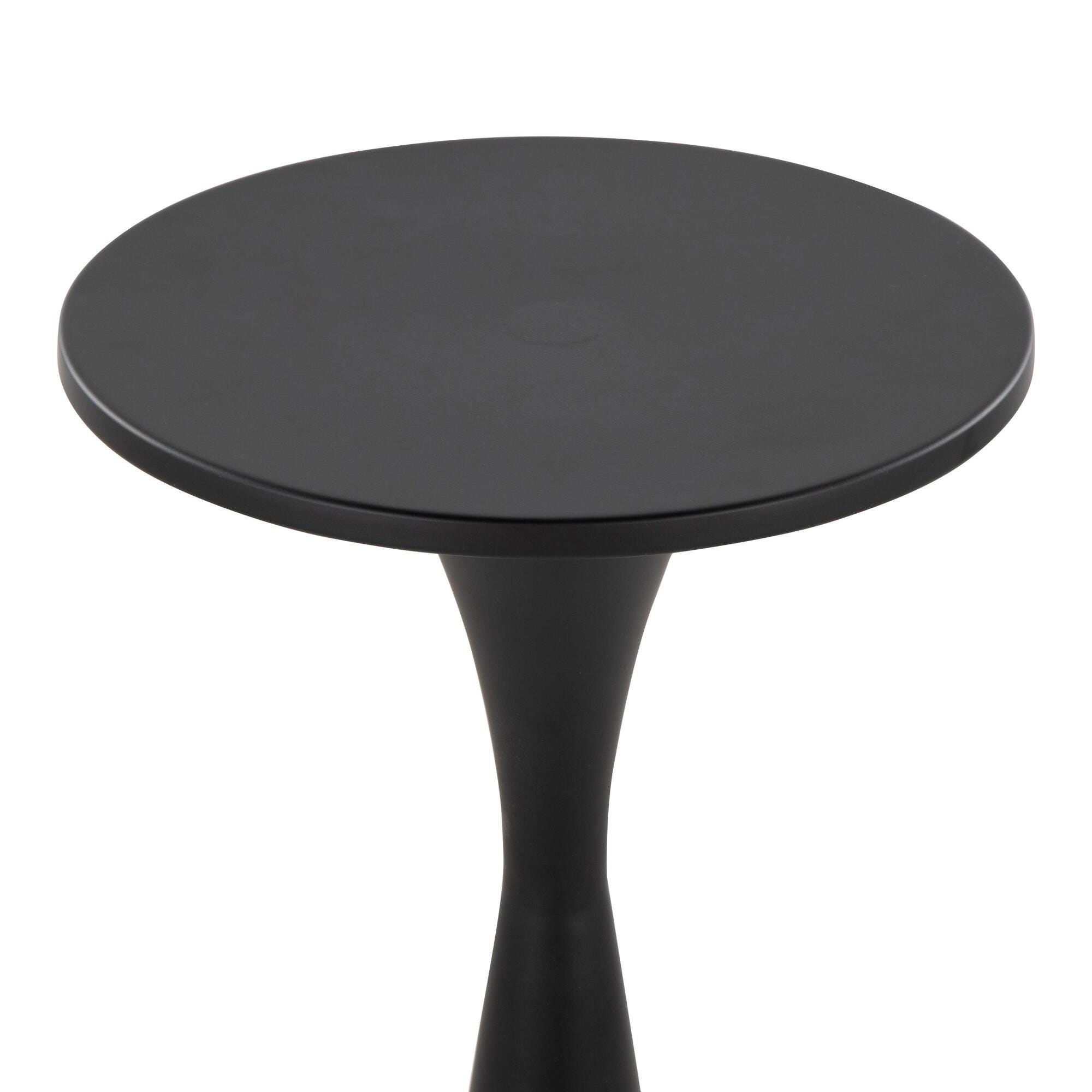 LumiSource Gemma Side Table, Black, large