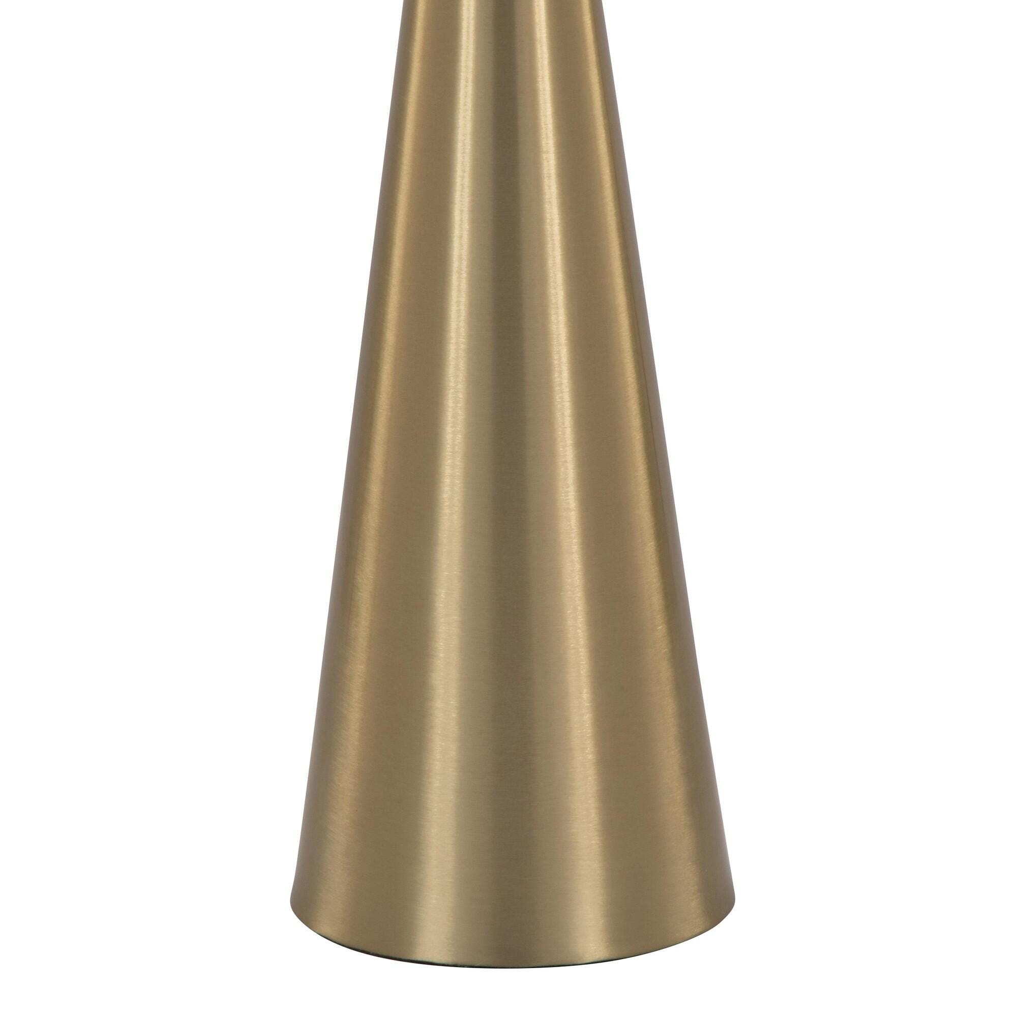 LumiSource Gemma Side Table, Gold, large