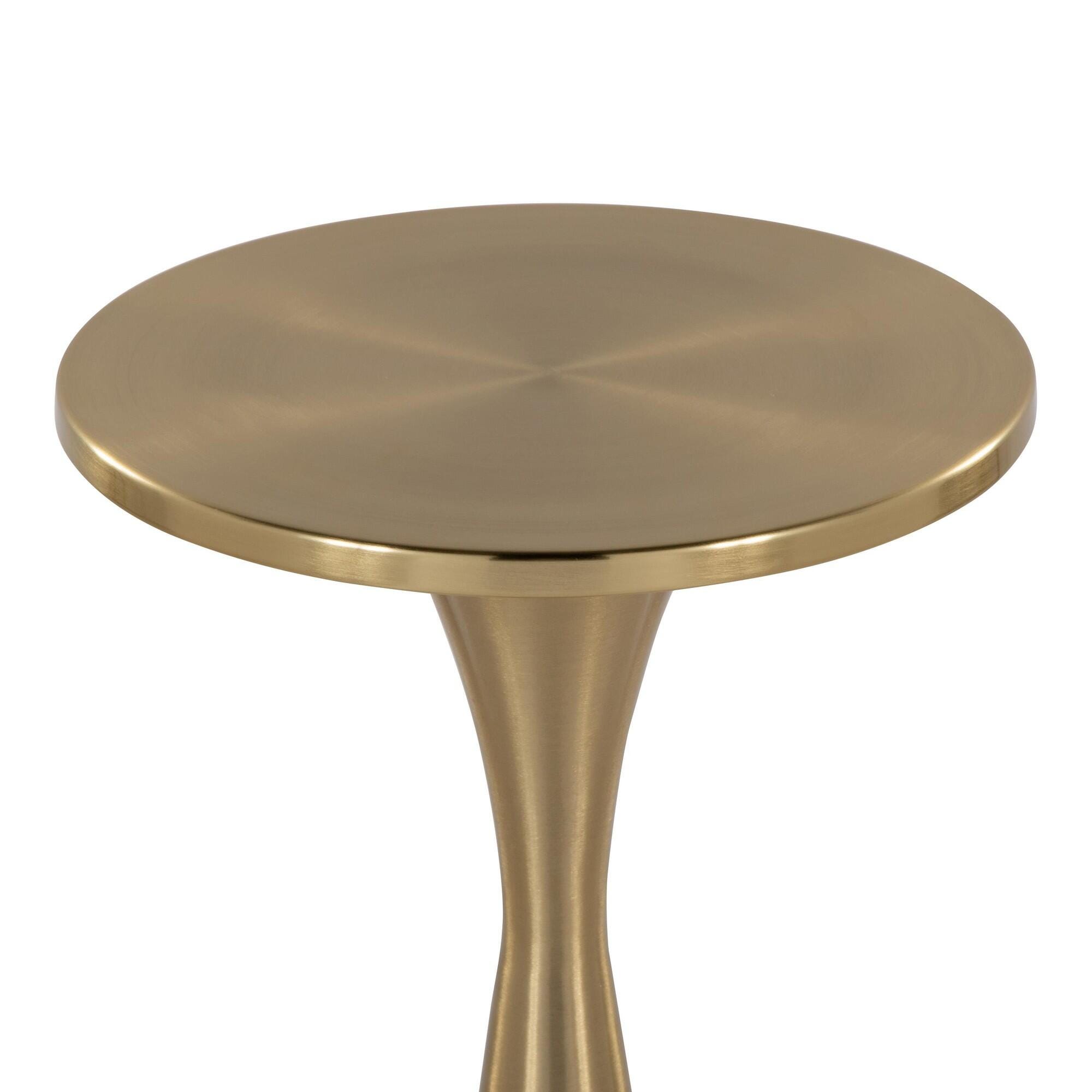 LumiSource Gemma Side Table, Gold, large