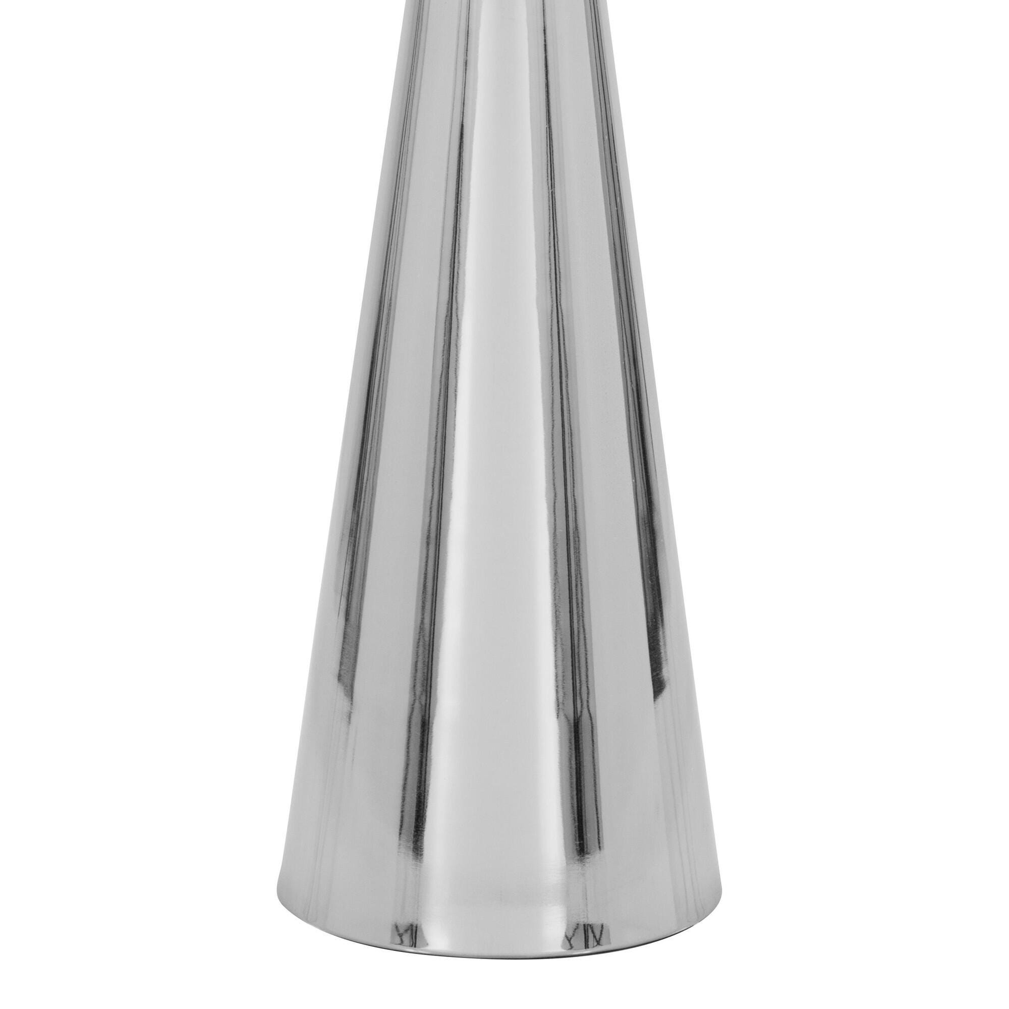 LumiSource Gemma Side Table, Silver, large