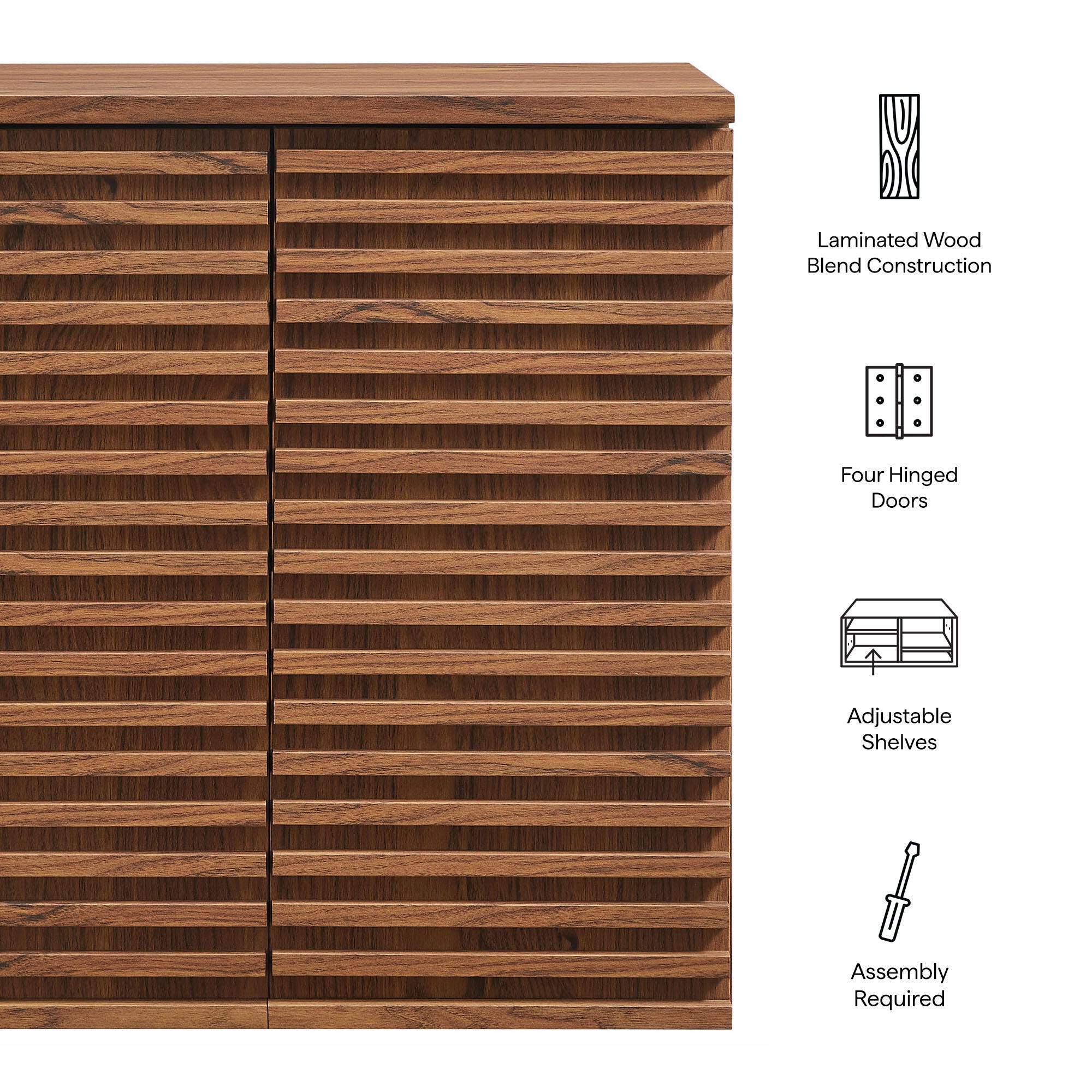 Modway Render Wall-Mount Storage Cabinet, , large