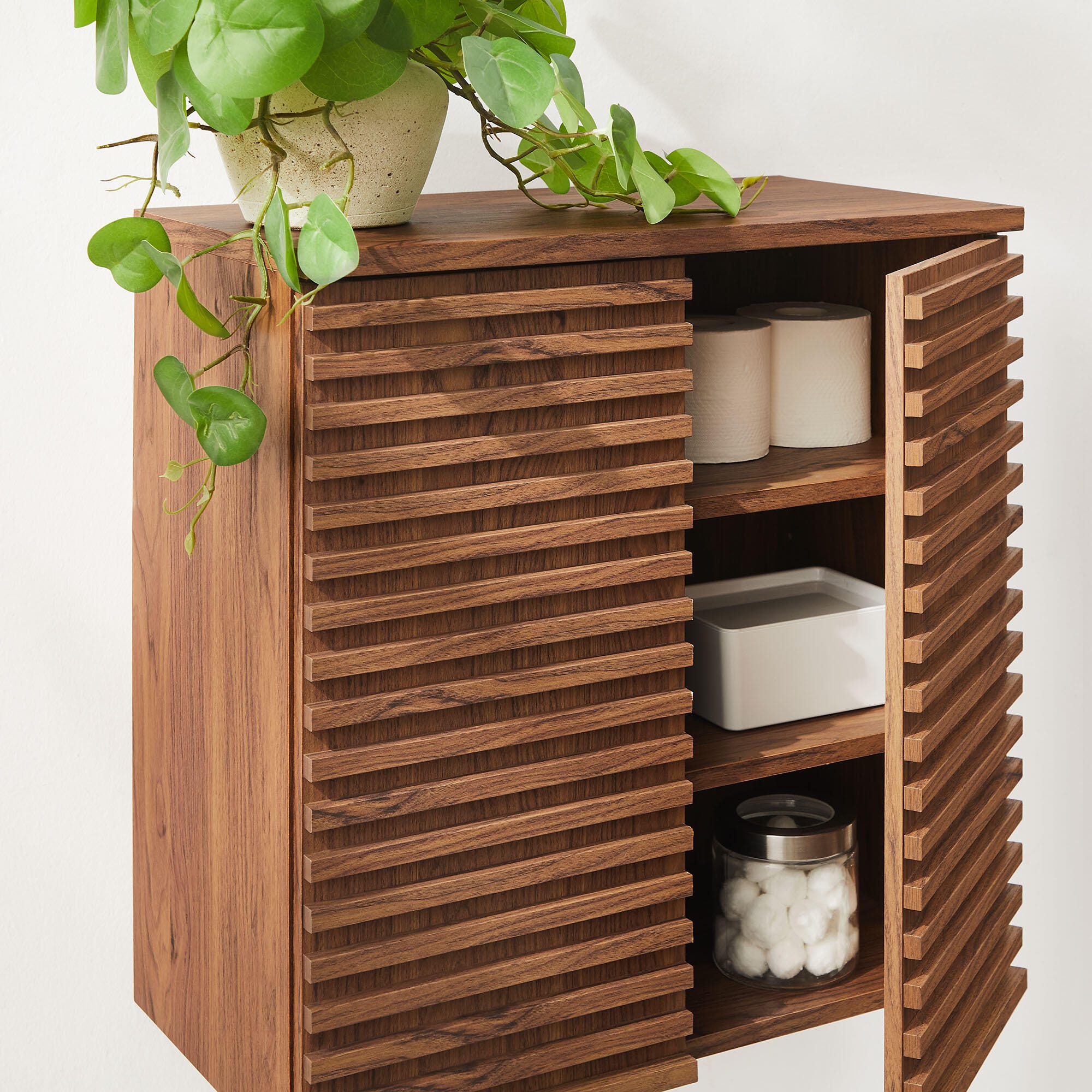 Modway Render Wall-Mount Storage Cabinet, , large
