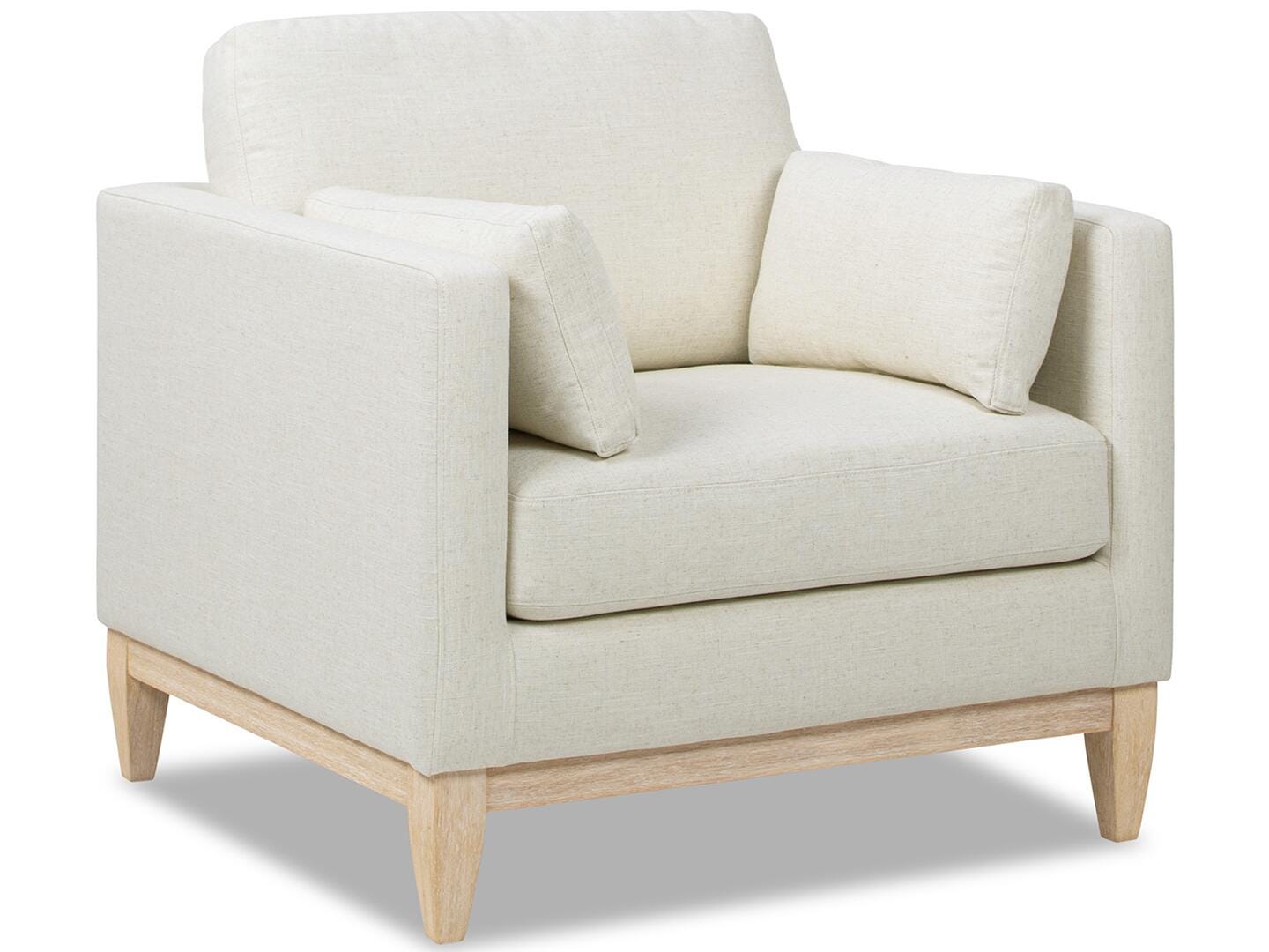 Jennifer Taylor Home Knox Accent Chair, Flax White, large