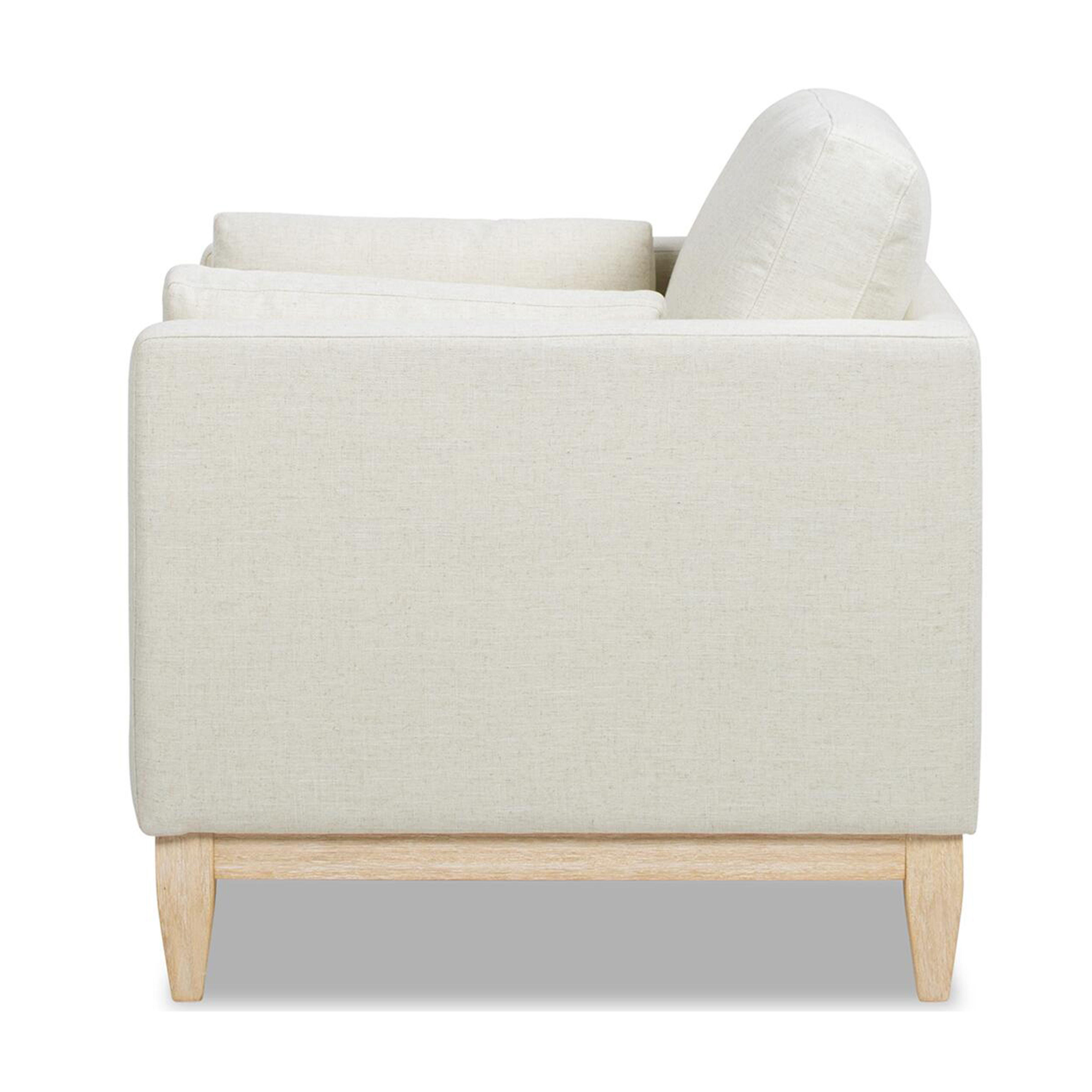 Jennifer Taylor Home Knox Accent Chair, Flax White, large